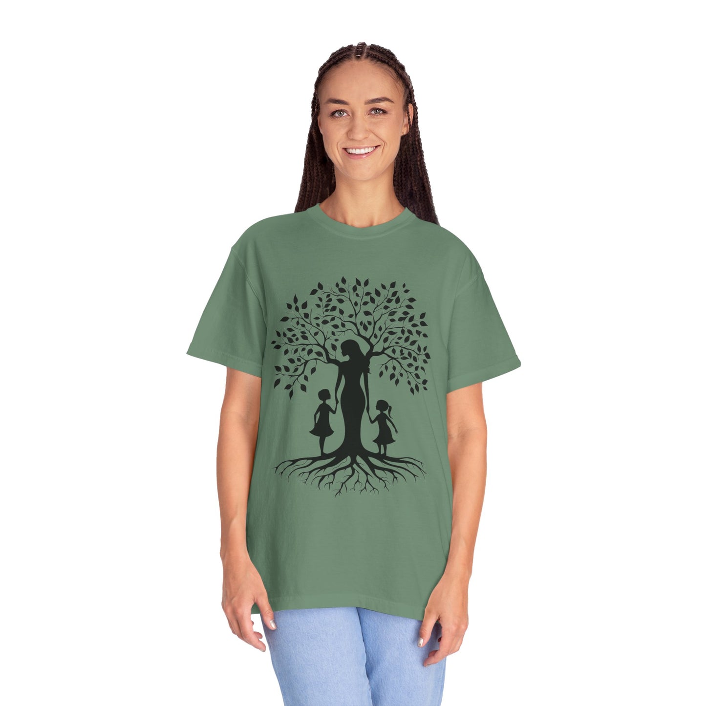 Nature-Inspired T-Shirt with Mom and Kids Design - Mother's day Gift - Birthday Gift