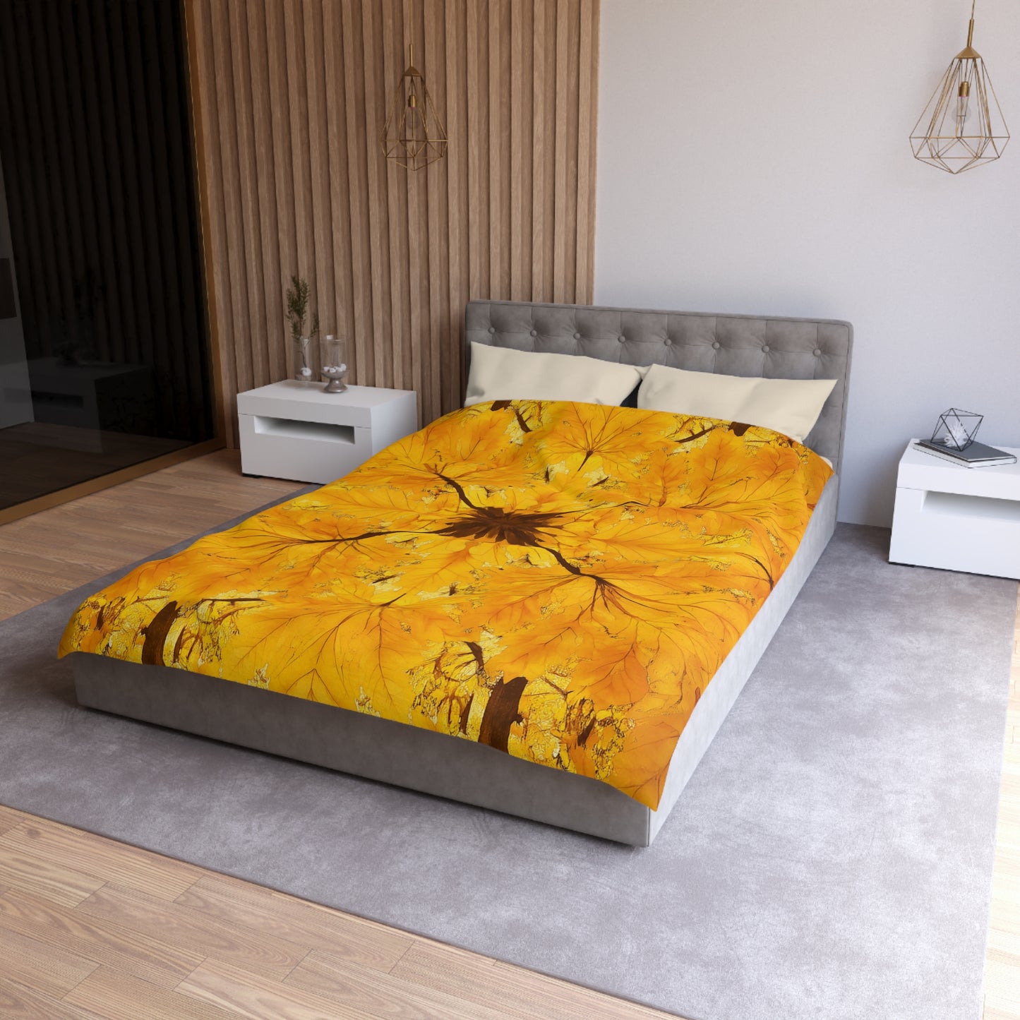 Autumn Leaf Microfiber Duvet Cover | Cozy Bedding for Fall Decor, Nature Lovers, Home Comfort, Gifts for Her, Seasonal Bedroom