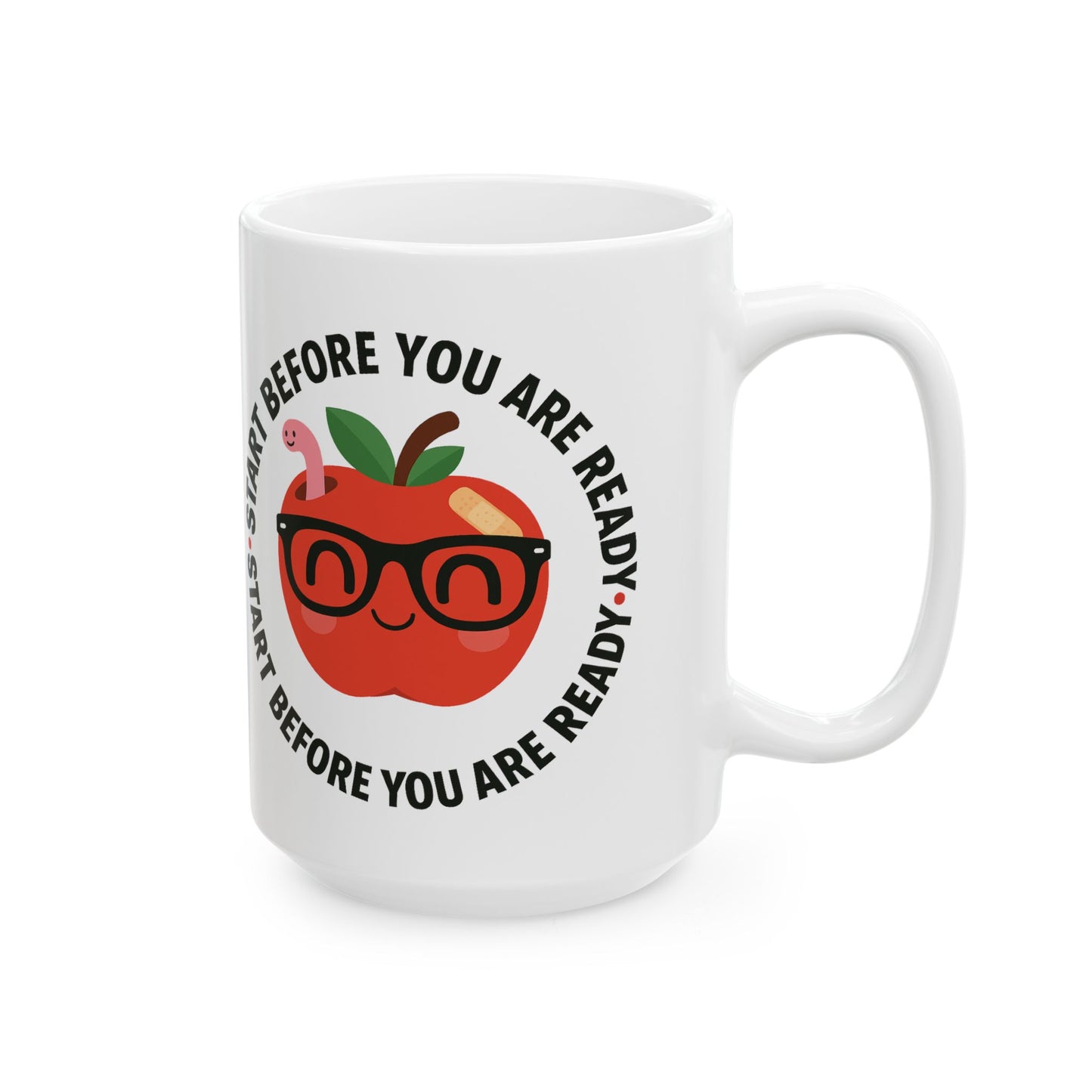 Motivational Ceramic Mug - Ideal for Self-Care, Study Sessions, Coffee Lovers, Motivational Gift