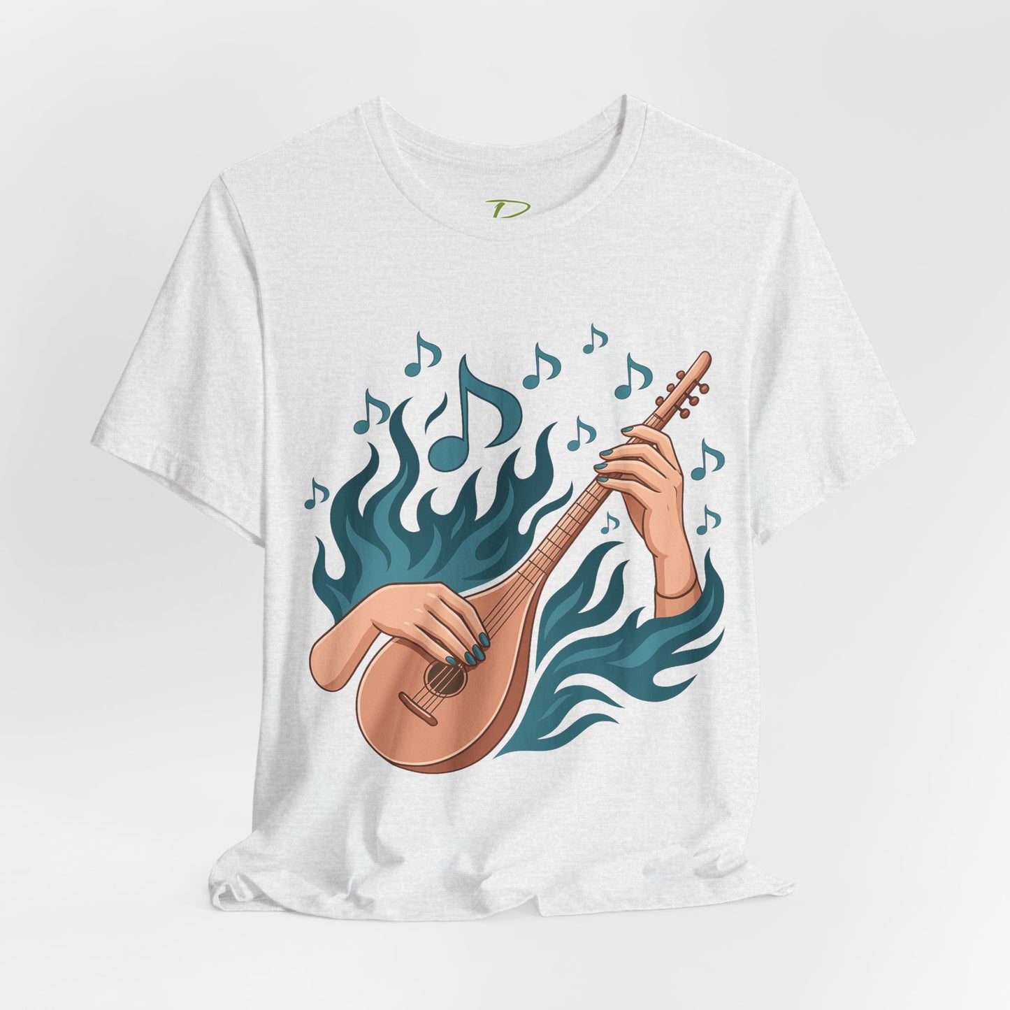 Musical Vibes Tee, Women's Graphic T-Shirt, Music Lover Gift, Casual Wear, Festival Outfit, Band Merch - Lightweight Fabric Tee