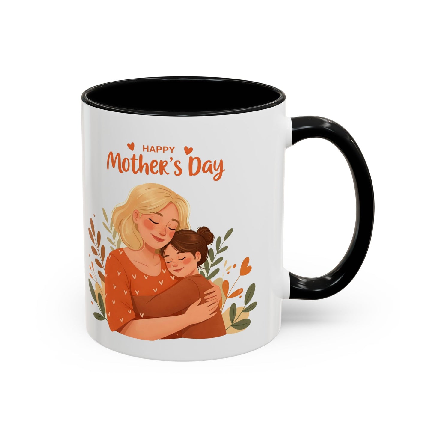 Happy Mother's Day Accent Coffee Mug - 11oz & 15oz, Perfect Gift for Moms