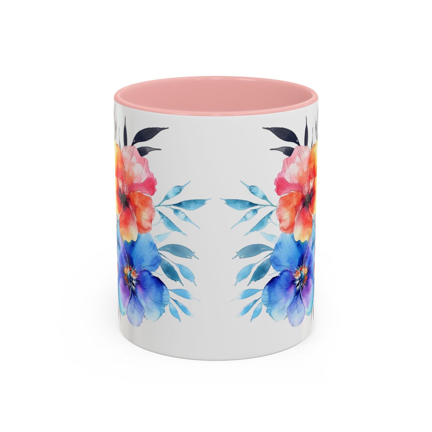 Oil colored Wildflowers Accent Coffee Mug, (11oz, 15oz)