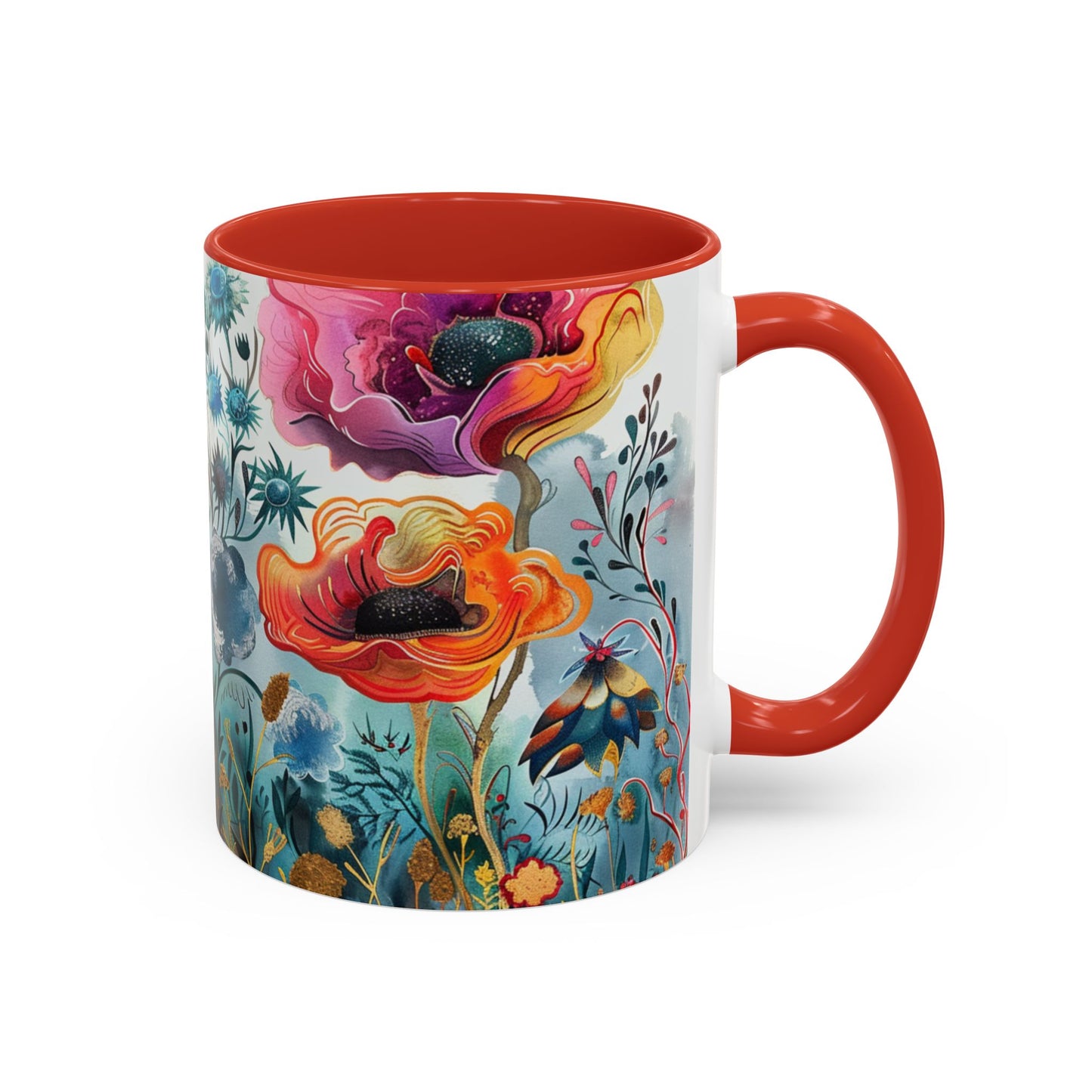 Accent Watercolor Coffee Mug, (11, 15oz)