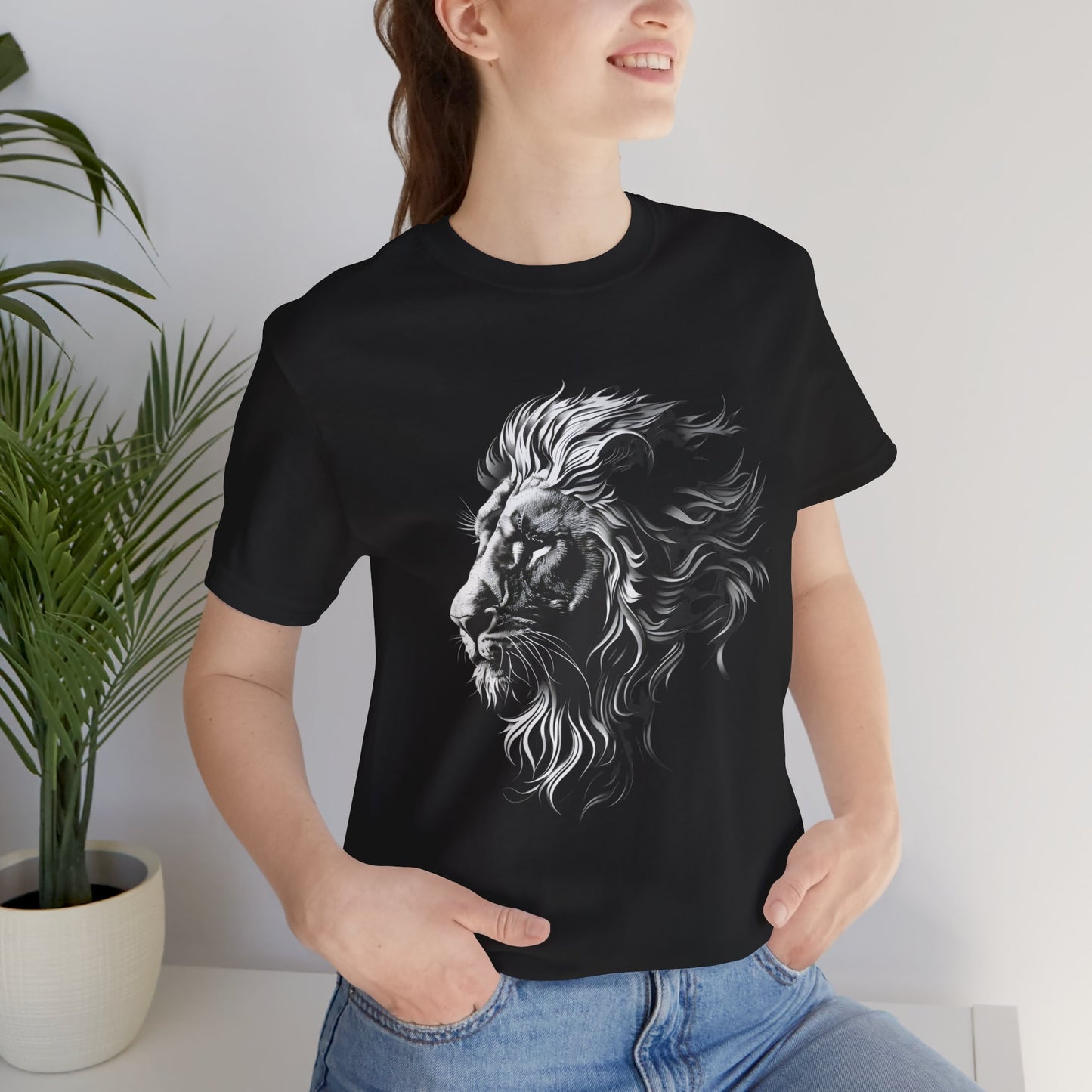 Regal Silver 3D Lion T-Shirt