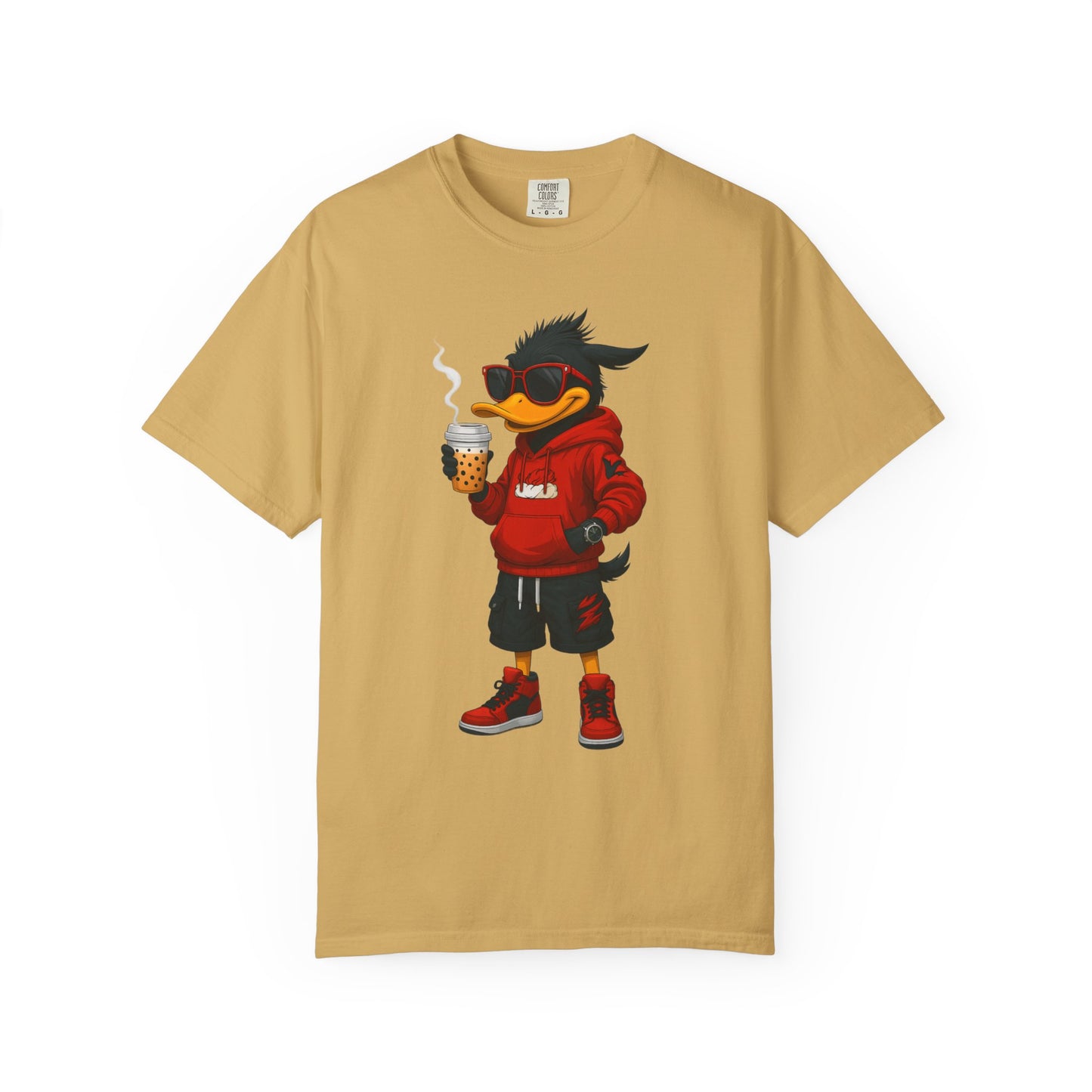 Cool Cartoon Duck Men's T-Shirt, Casual Graphic Tee, Fun Summer Shirt, Gift, Streetwear Style, Perfect for Parties