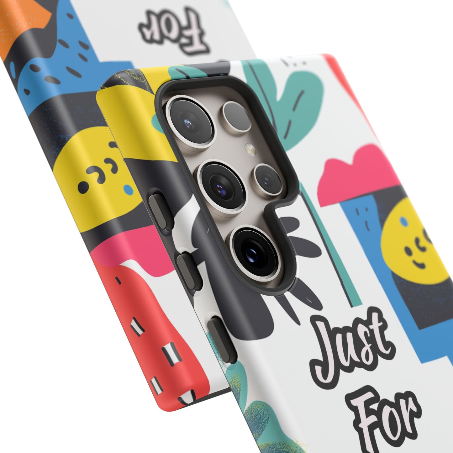 Colorful Phone Case with "Just For You" Design - Fun Gift, Unique Phone Accessory, Vibrant Design, Custom Gift Idea, Personal Touch