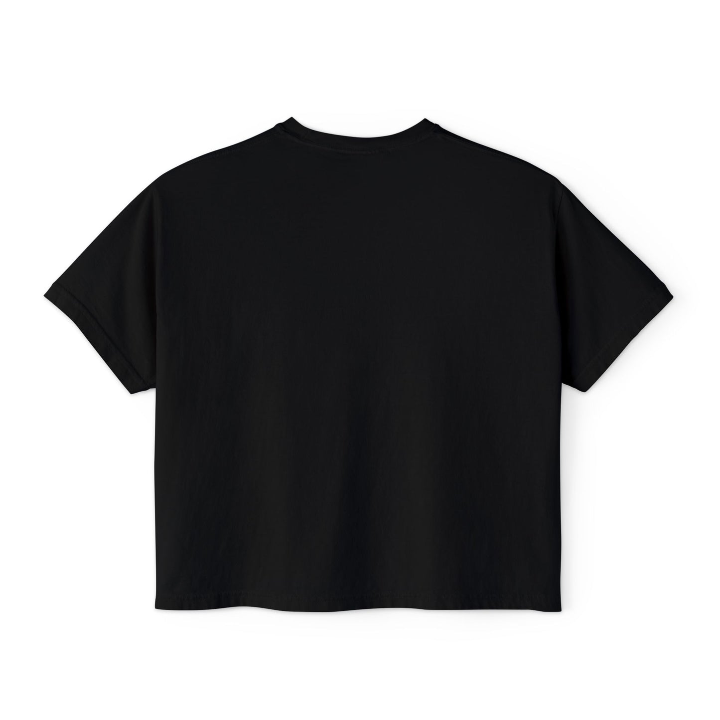 Boho Floral Women's Boxy Tee - Artistic Graphic T-Shirt for Everyday Style