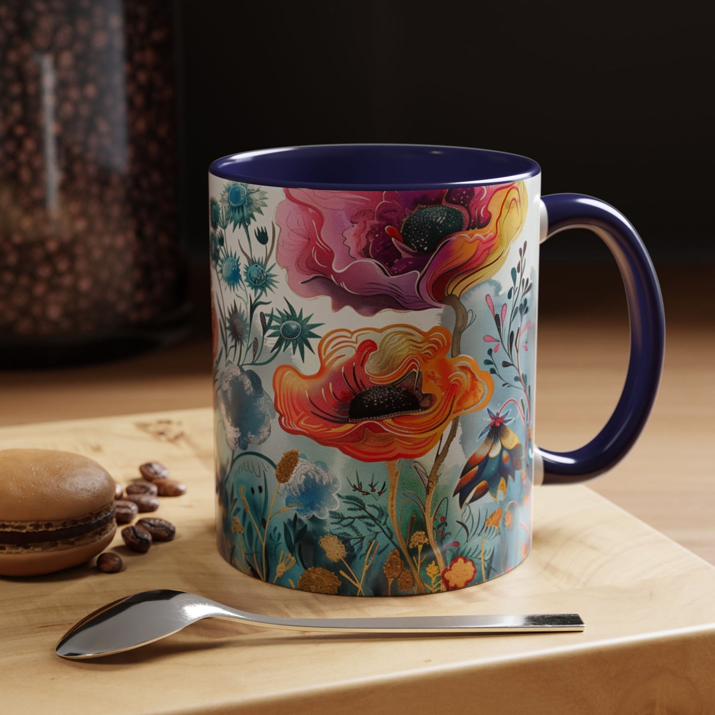 Accent Watercolor Coffee Mug, (11, 15oz)