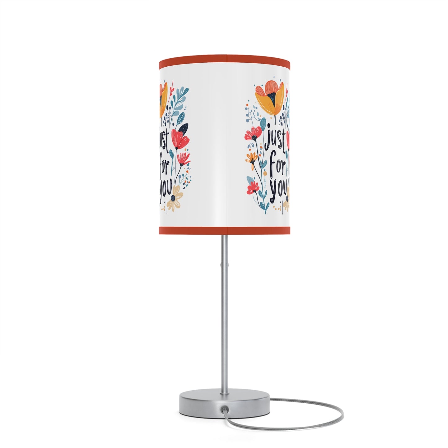 Floral Table Lamp - "Just For You" Design - Gift - Lamp on a Stand, US|CA plug - Table Lamps