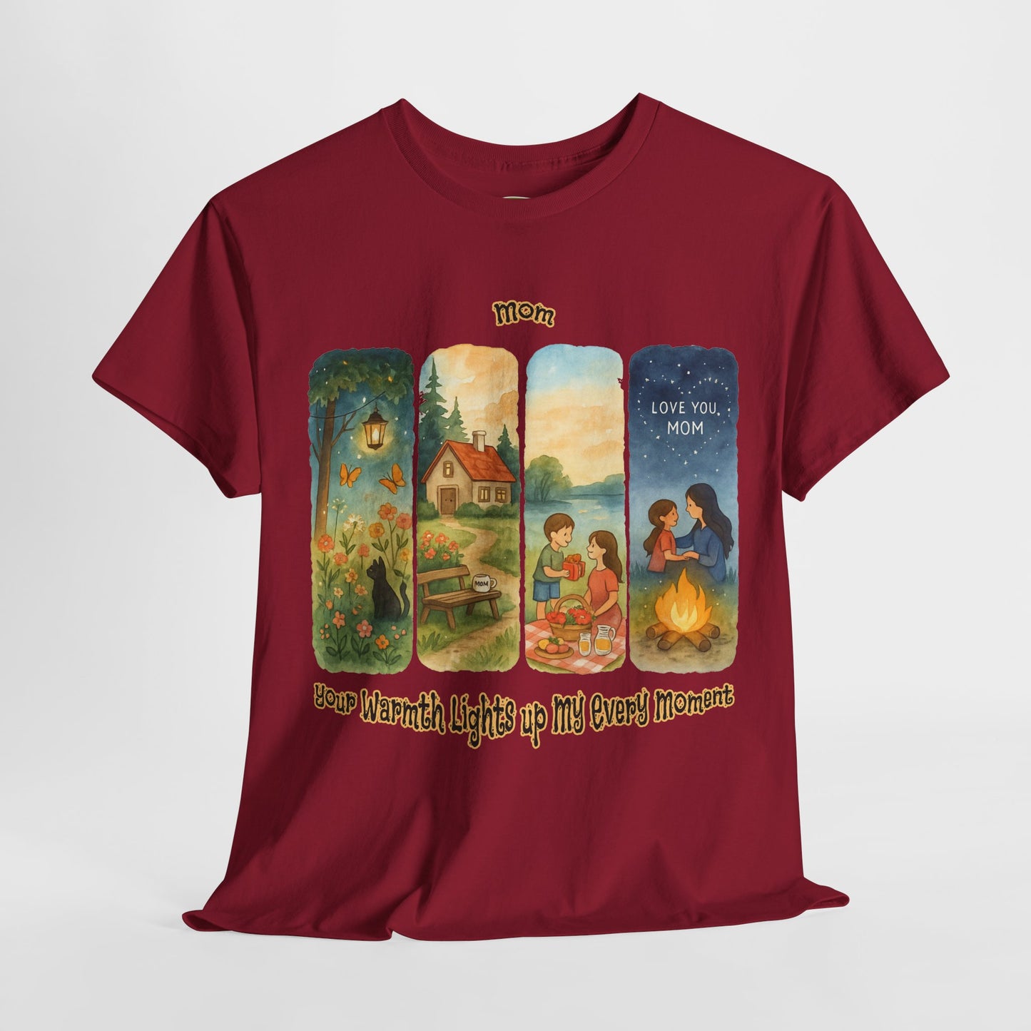 Mom Love Unisex Cotton Tee - Nostalgic & Heartwarming Gift for Mother's Day - Birthday Gift