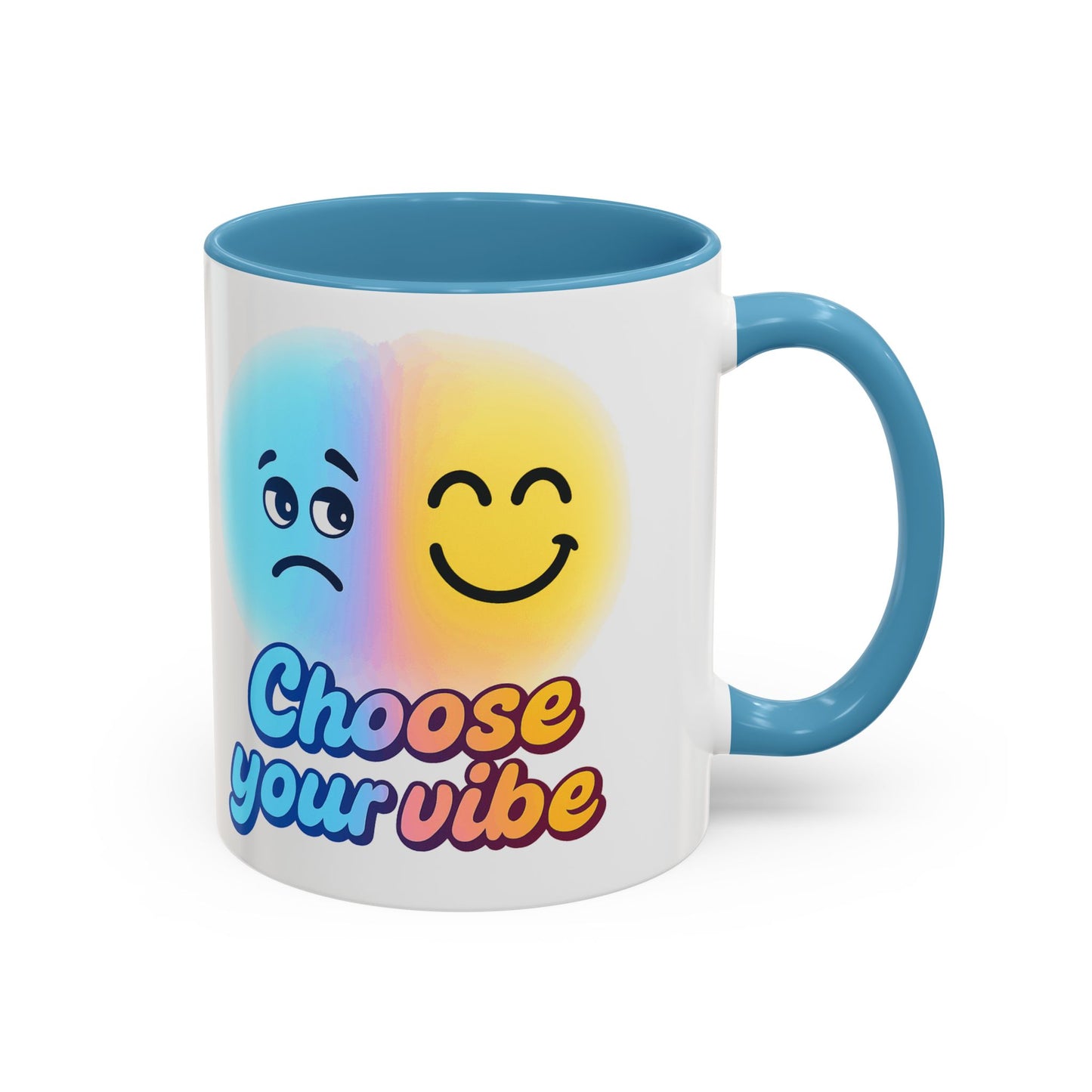 Choose Your Vibe Coffee Mug - Fun Accent Mug for Positive Energy, Happy Mood Gifts, Coffee Lovers, Unique Cup for Home or Office