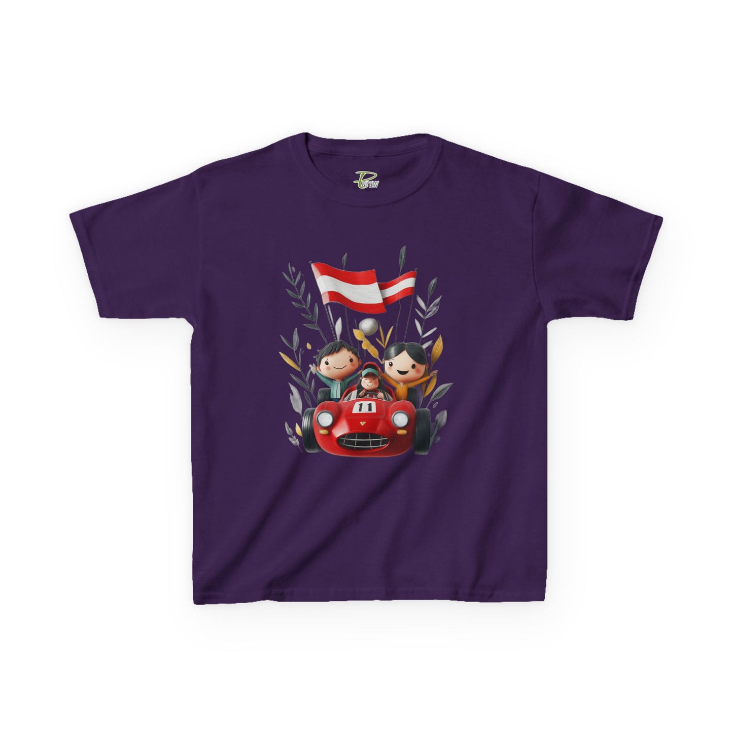 Youth Heavy Cotton™ Tee - Funny Race Car Graphic T-shirt for Kids