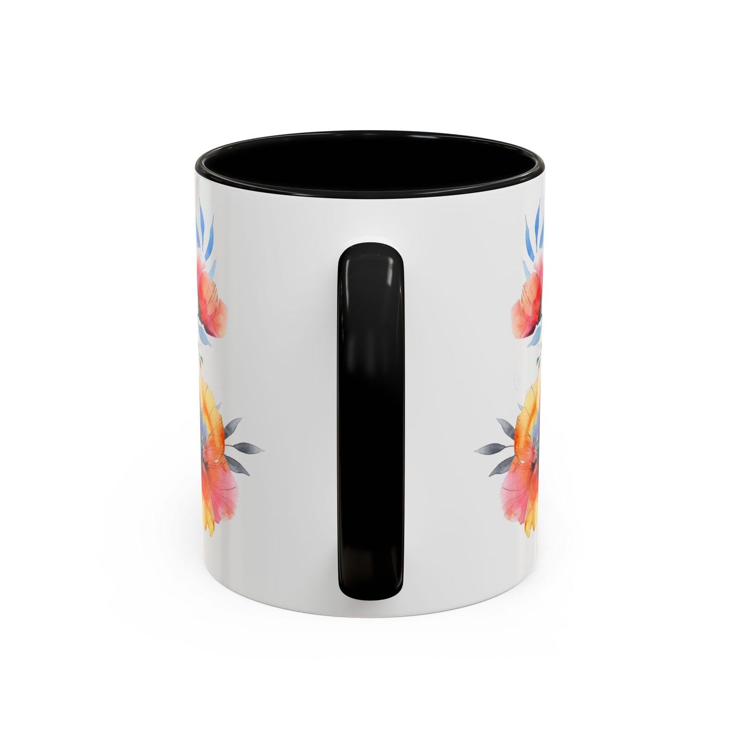 Oil colored Wildflowers Accent Coffee Mug, (11oz, 15oz)