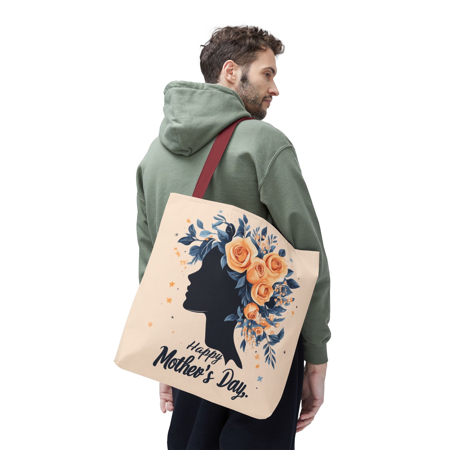 Happy Mother's Day Floral Tote Bag – Perfect Gift for Moms and Caregivers