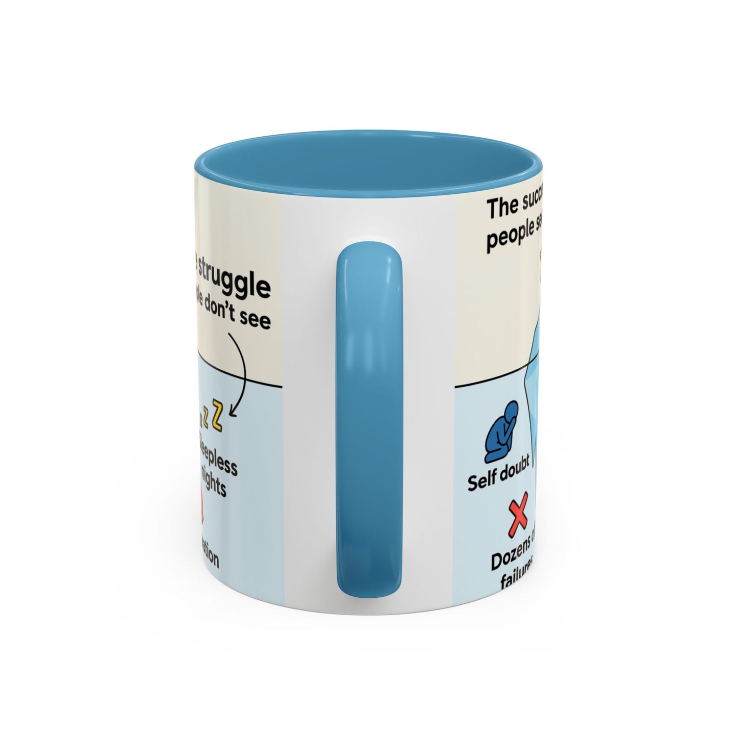 Motivational Coffee Mug - The Success People See, The Struggle Don’t See - Gift - Graduation Gift - Hardworking Professionals Gift