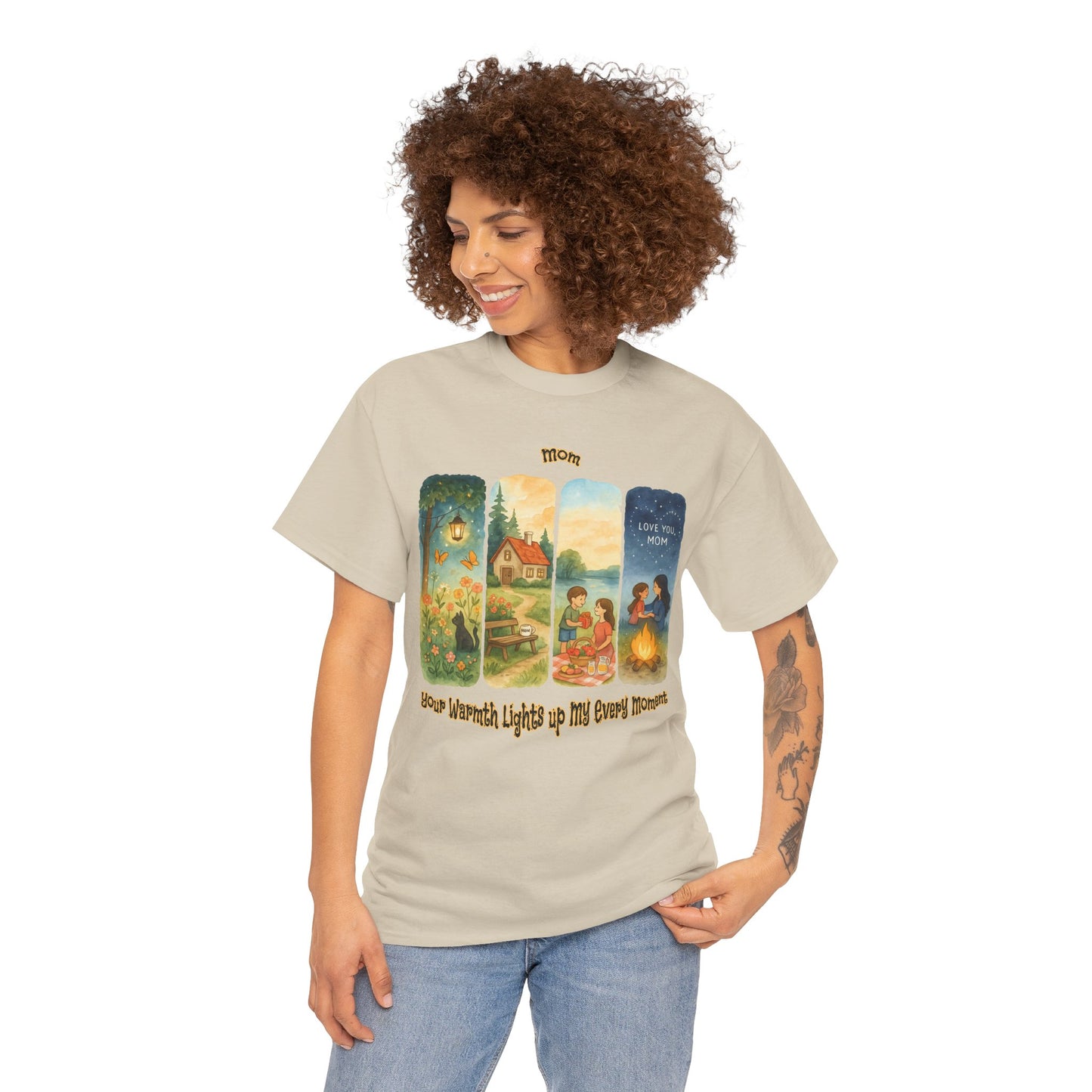 Mom Love Unisex Cotton Tee - Nostalgic & Heartwarming Gift for Mother's Day - Birthday Gift