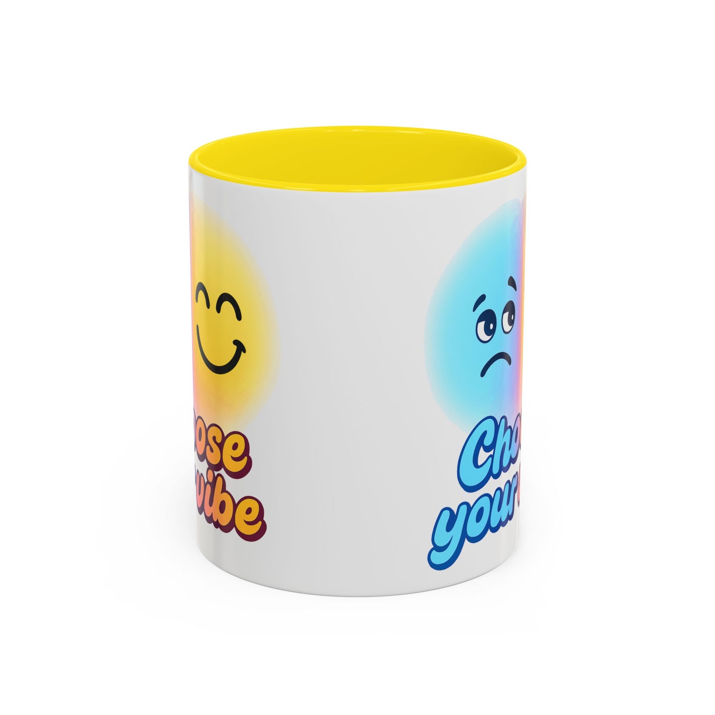 Choose Your Vibe Coffee Mug - Fun Accent Mug for Positive Energy, Happy Mood Gifts, Coffee Lovers, Unique Cup for Home or Office