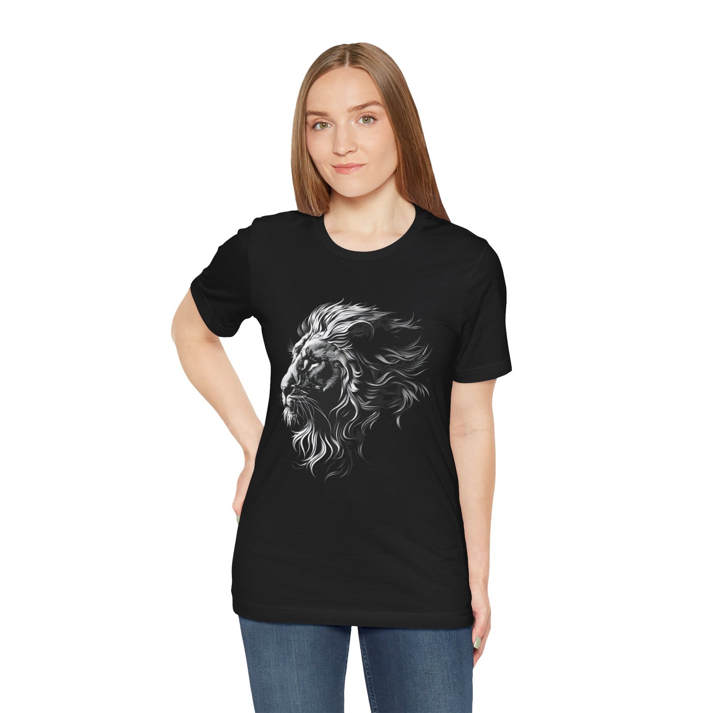 Regal Silver 3D Lion T-Shirt