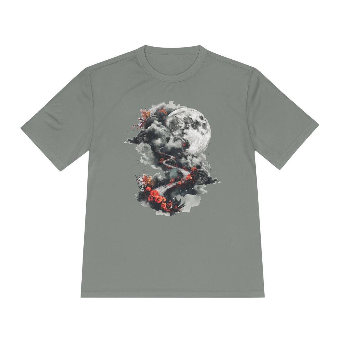 Unisex Wicking Tee Shirts - Beautiful Road Going up to Space T-shirt