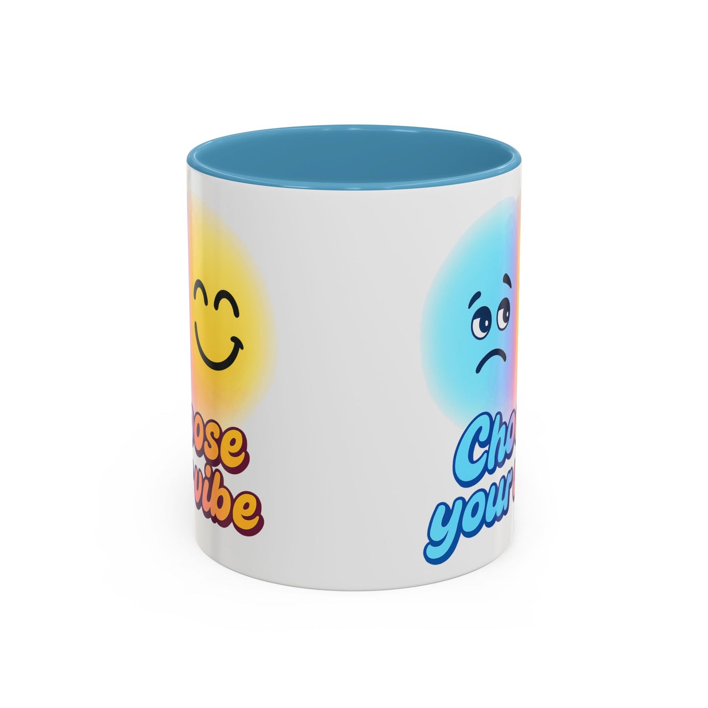 Choose Your Vibe Coffee Mug - Fun Accent Mug for Positive Energy, Happy Mood Gifts, Coffee Lovers, Unique Cup for Home or Office