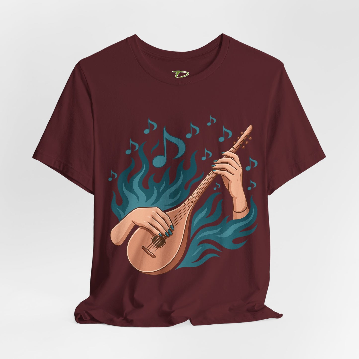 Musical Vibes Tee, Women's Graphic T-Shirt, Music Lover Gift, Casual Wear, Festival Outfit, Band Merch - Lightweight Fabric Tee