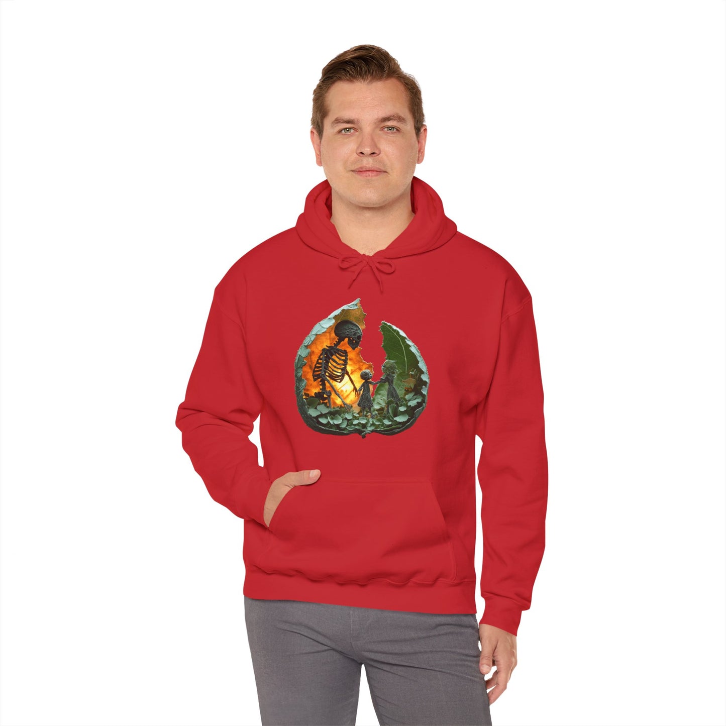 Unisex Heavy Blend™ Hooded Sweatshirt - Skeleton Design Hoodie