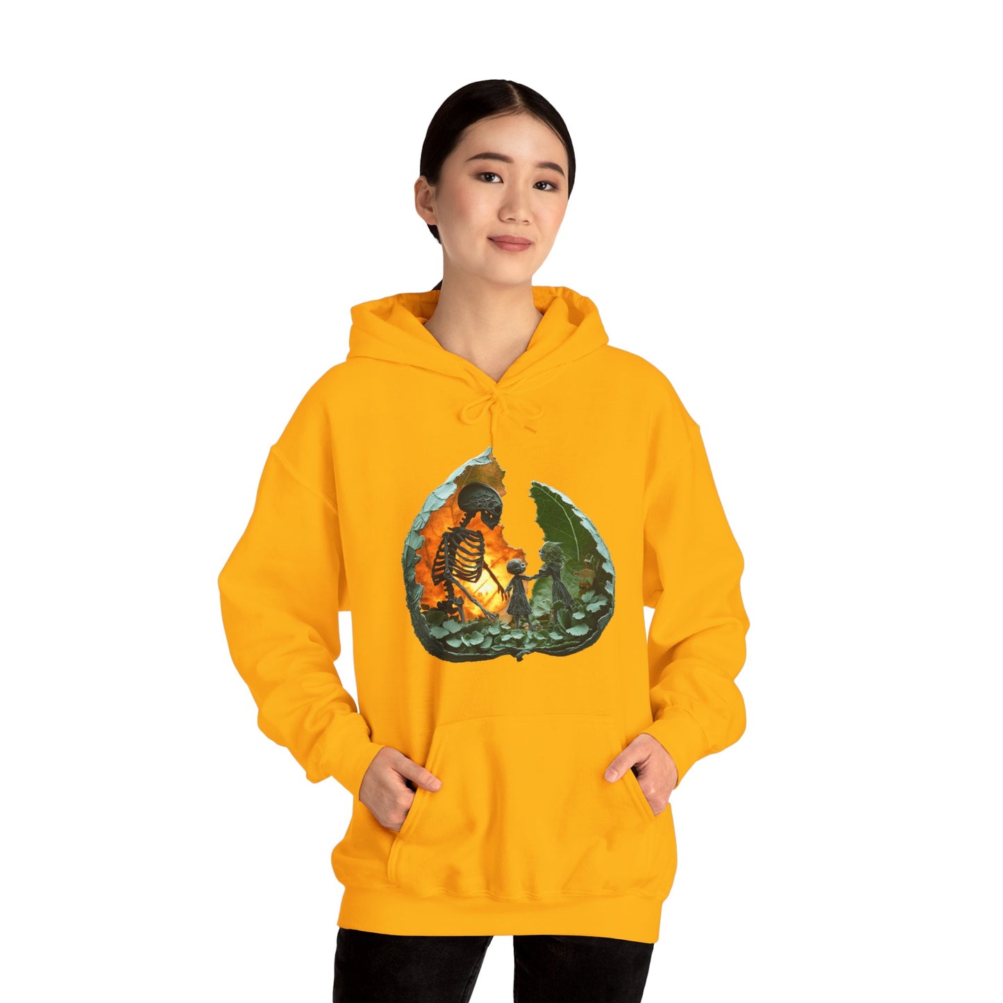 Unisex Heavy Blend™ Hooded Sweatshirt - Skeleton Design Hoodie