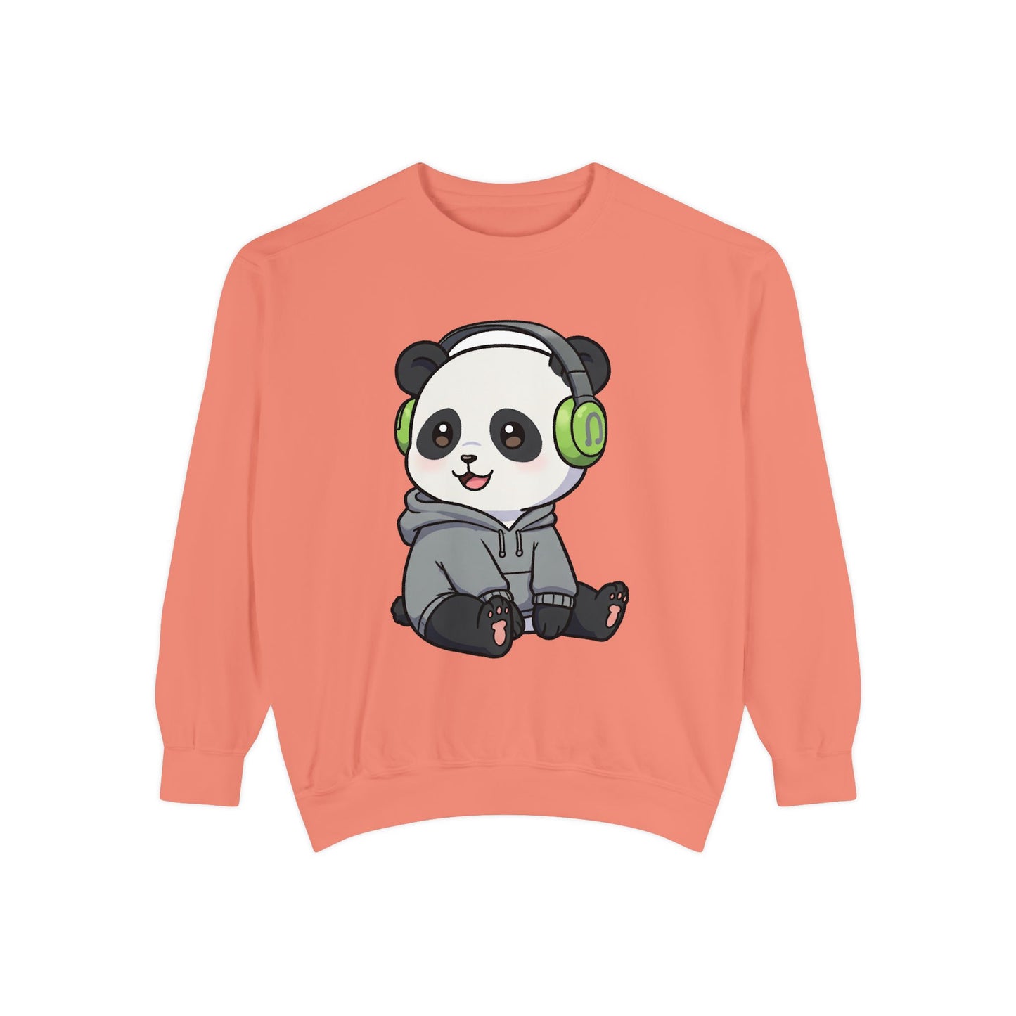 Cute Panda Graphic Sweatshirt - Cozy Unisex Wear for Animal Lovers