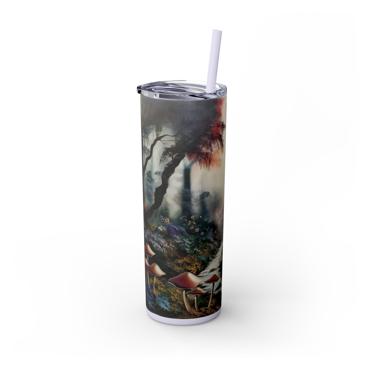Skinny Tumbler with Straw, 20oz - Forest Insulated Tumbler