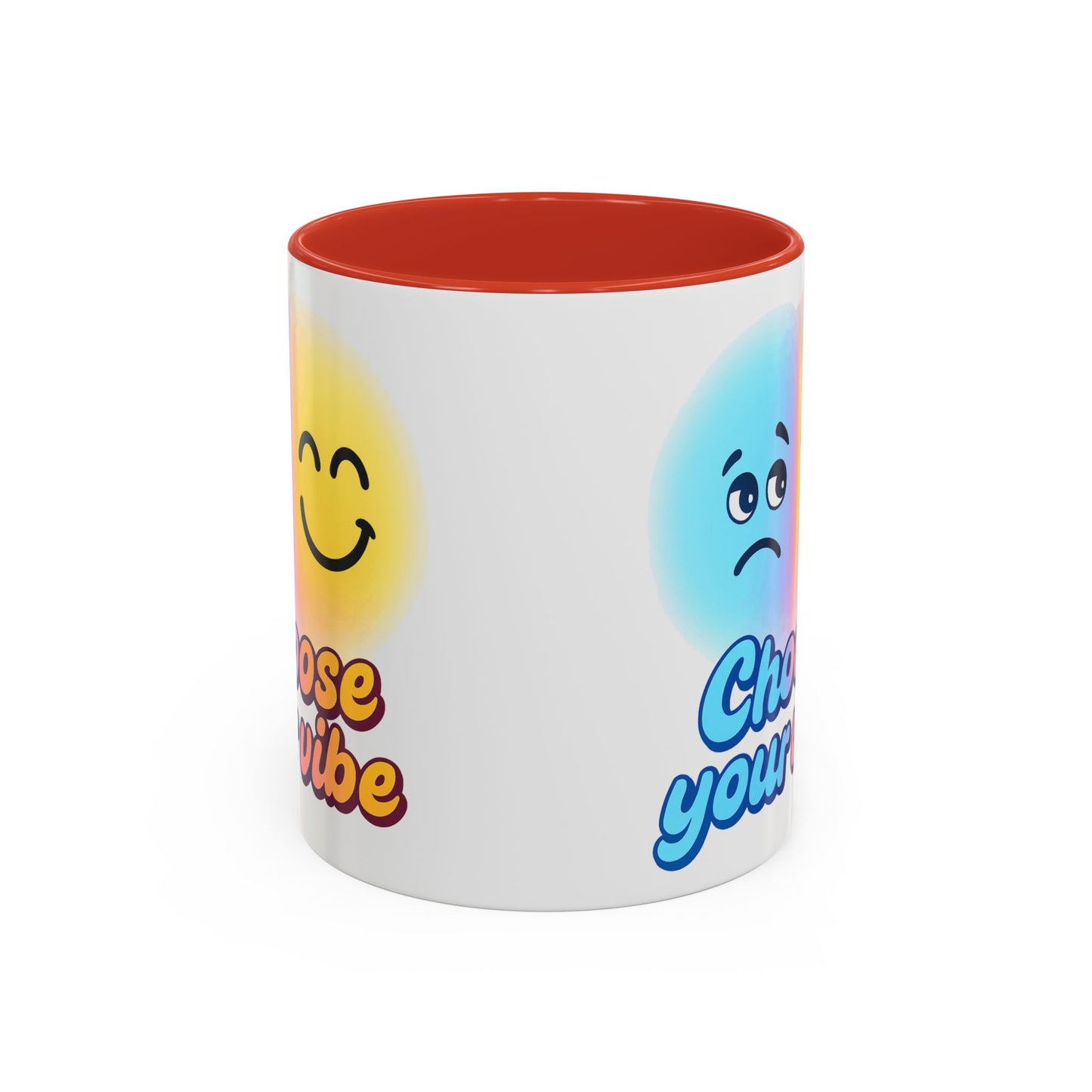 Choose Your Vibe Coffee Mug - Fun Accent Mug for Positive Energy, Happy Mood Gifts, Coffee Lovers, Unique Cup for Home or Office
