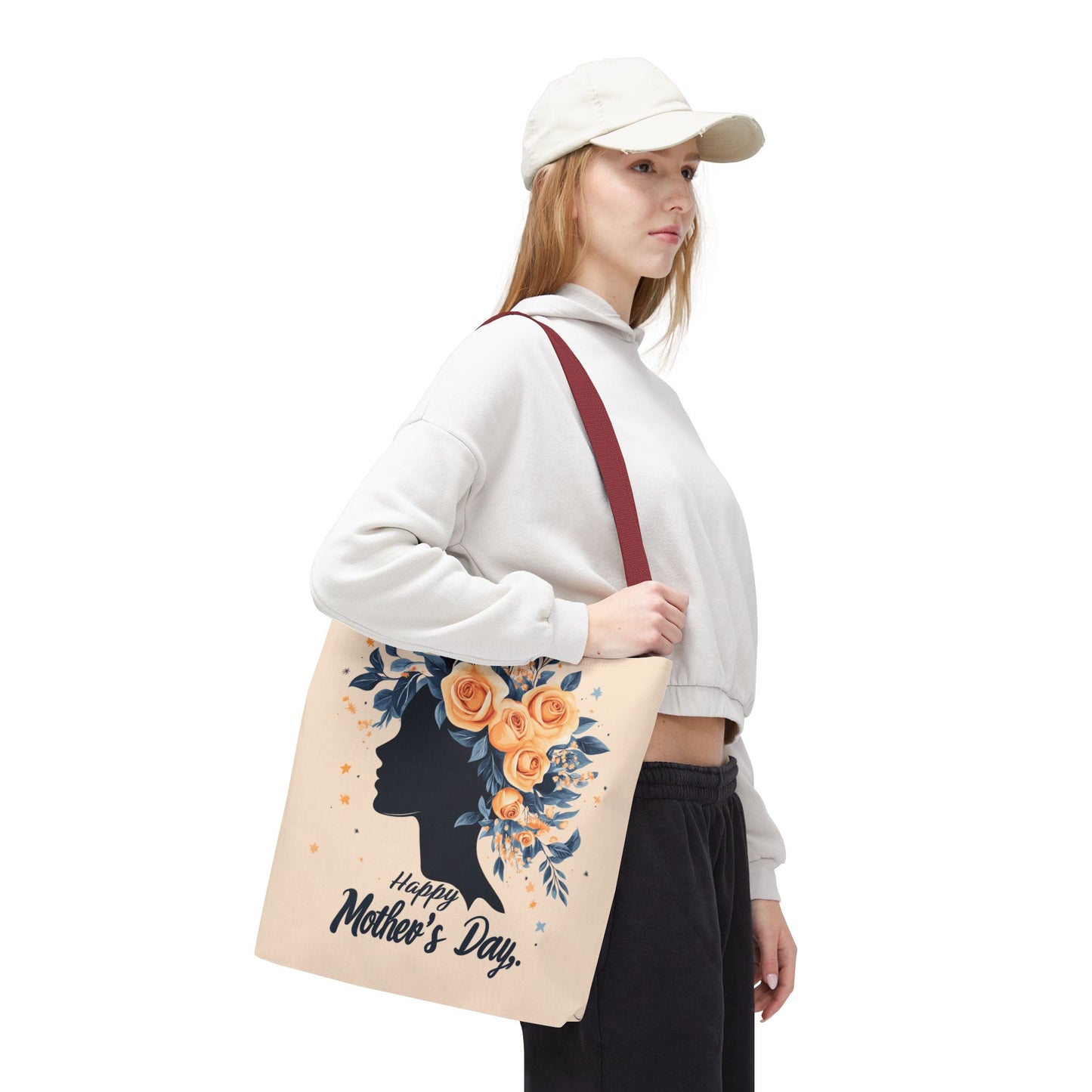 Happy Mother's Day Floral Tote Bag – Perfect Gift for Moms and Caregivers
