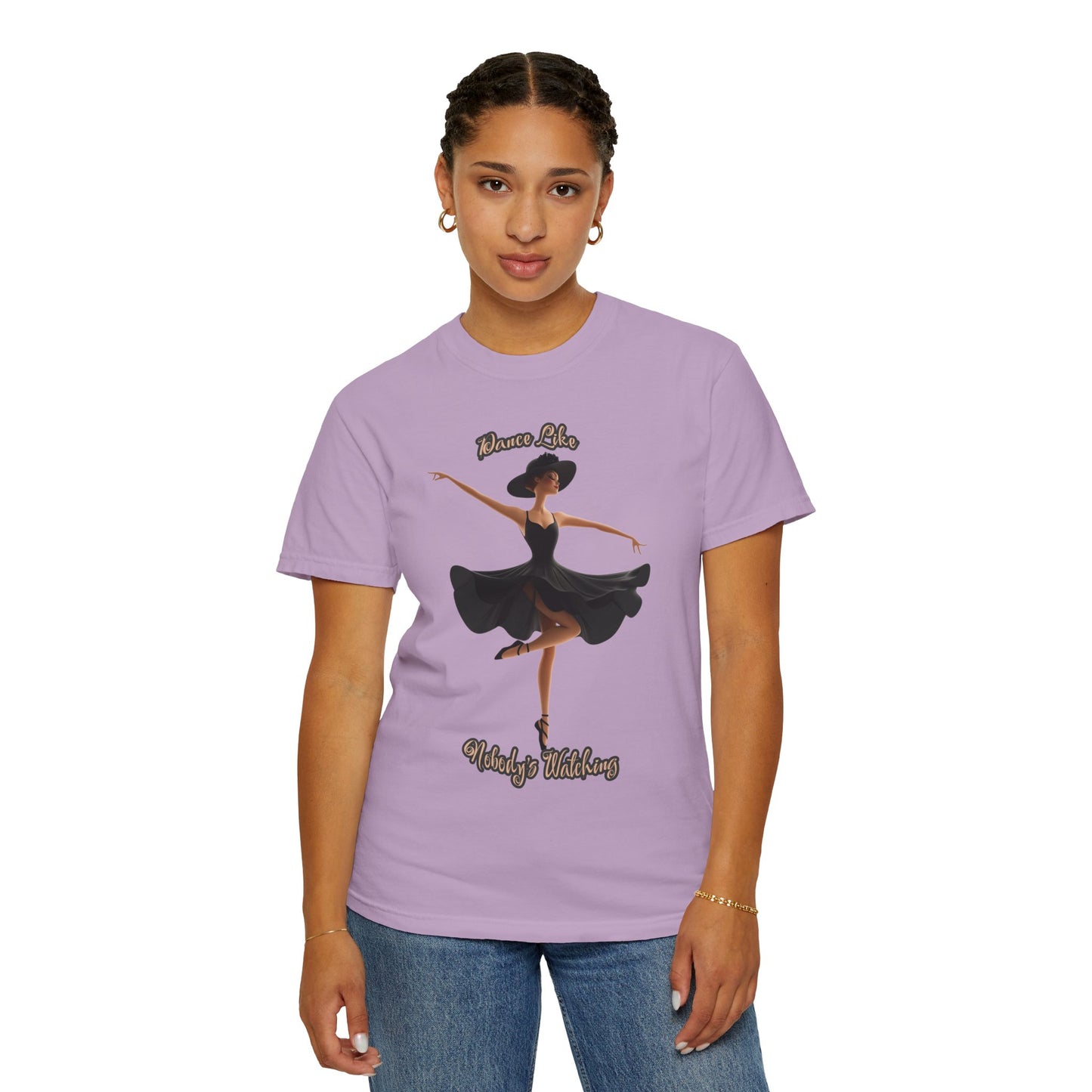 Ballet Inspired Woman's T-Shirt - 'Dance Like Nobody's Watching'