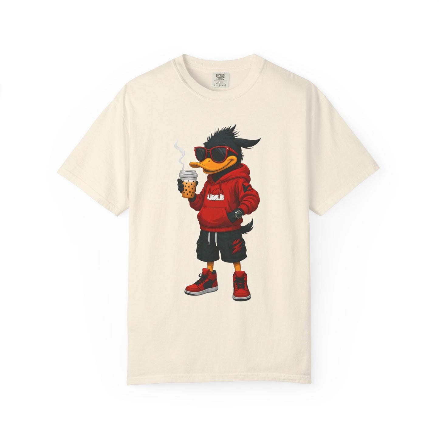 Cool Cartoon Duck Men's T-Shirt, Casual Graphic Tee, Fun Summer Shirt, Gift, Streetwear Style, Perfect for Parties