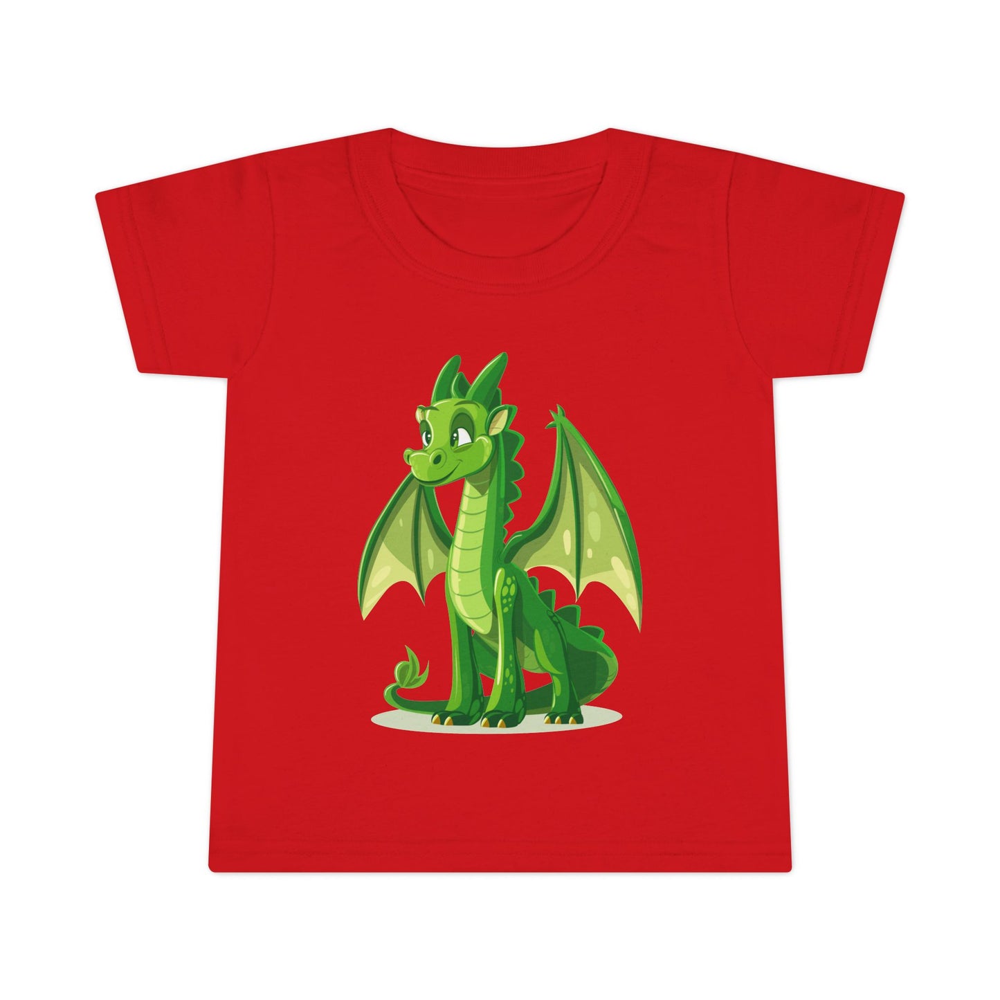 Cute Green Dragon Toddler T-Shirt - Adorable Kids Tee for Playtime and Parties - Unisex Toddler T-Shirt
