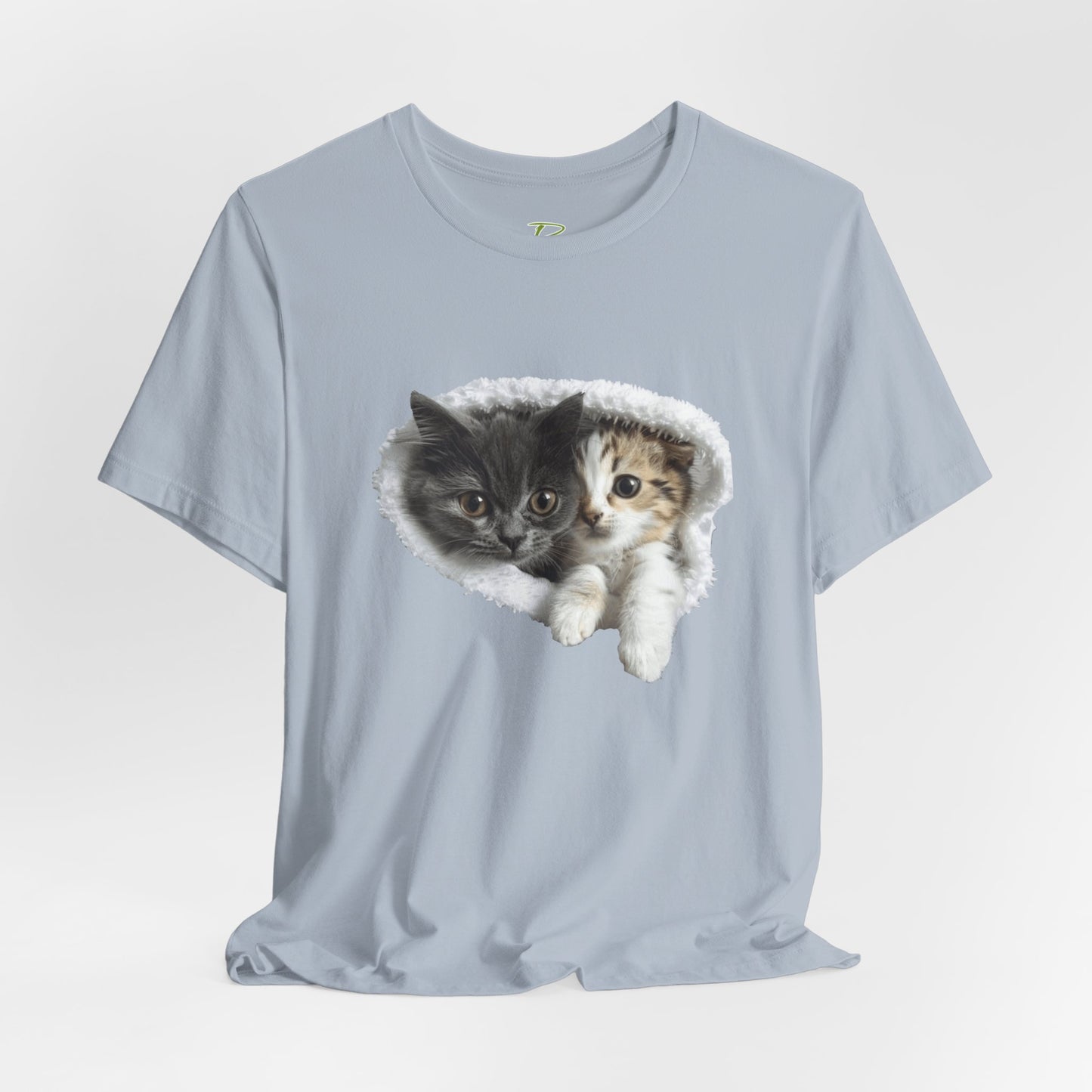 Cute Cats T-shirt for Cat Lovers - Lightweight Fabric Tee