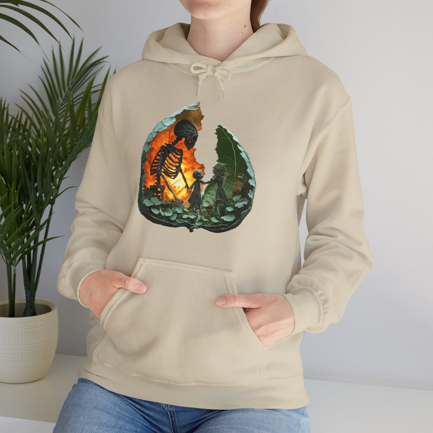 Unisex Heavy Blend™ Hooded Sweatshirt - Skeleton Design Hoodie