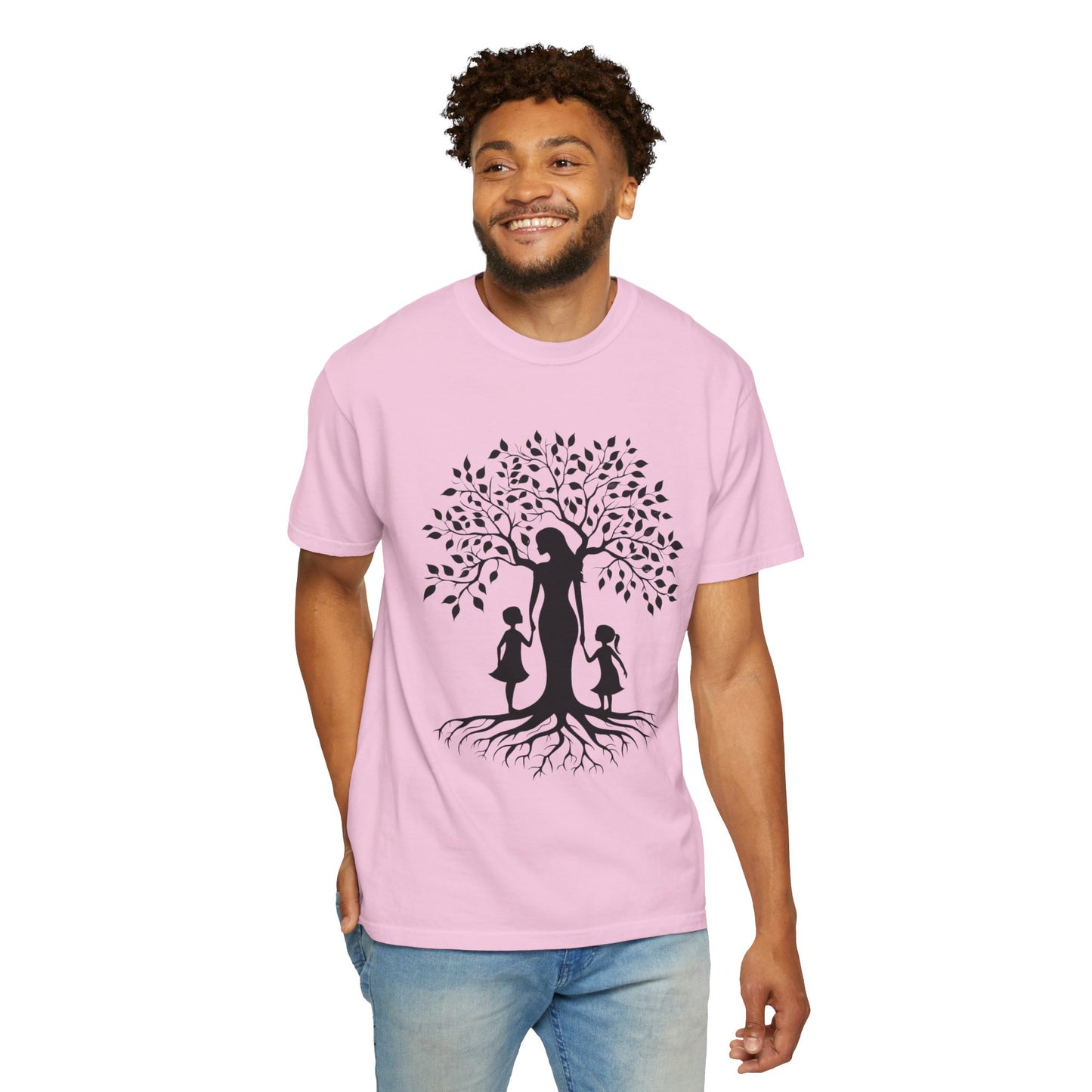 Nature-Inspired T-Shirt with Mom and Kids Design - Mother's day Gift - Birthday Gift