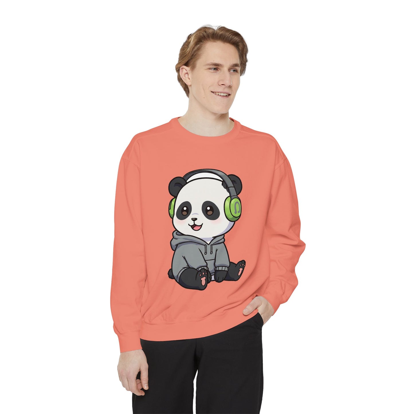 Cute Panda Graphic Sweatshirt - Cozy Unisex Wear for Animal Lovers