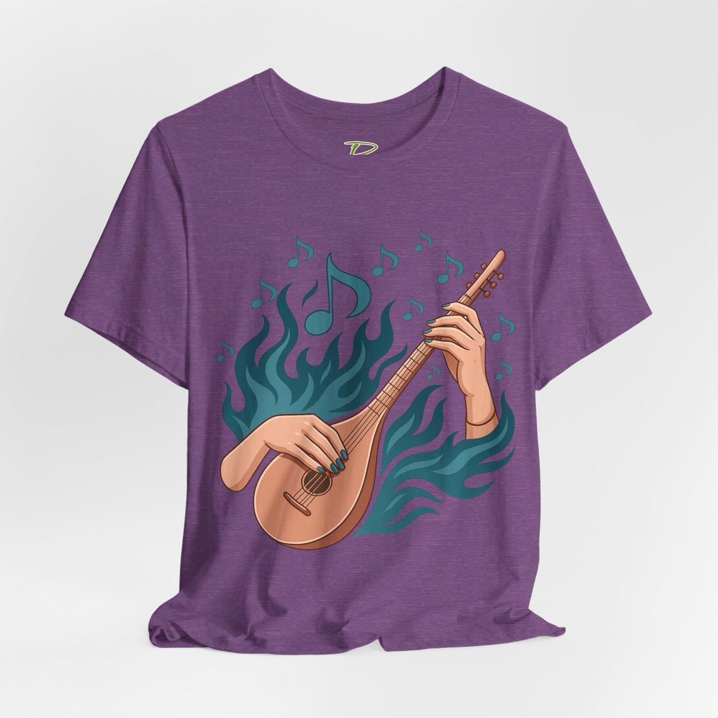 Musical Vibes Tee, Women's Graphic T-Shirt, Music Lover Gift, Casual Wear, Festival Outfit, Band Merch - Lightweight Fabric Tee