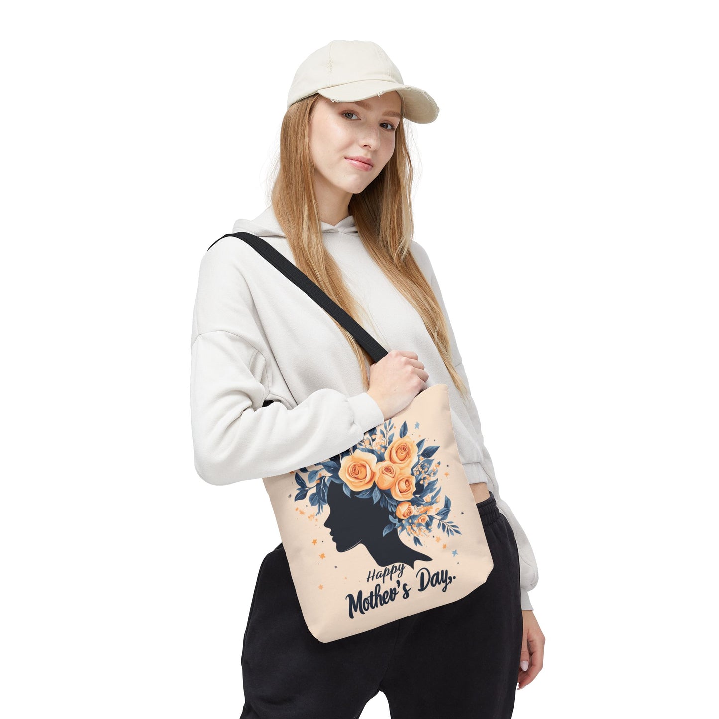 Happy Mother's Day Floral Tote Bag – Perfect Gift for Moms and Caregivers