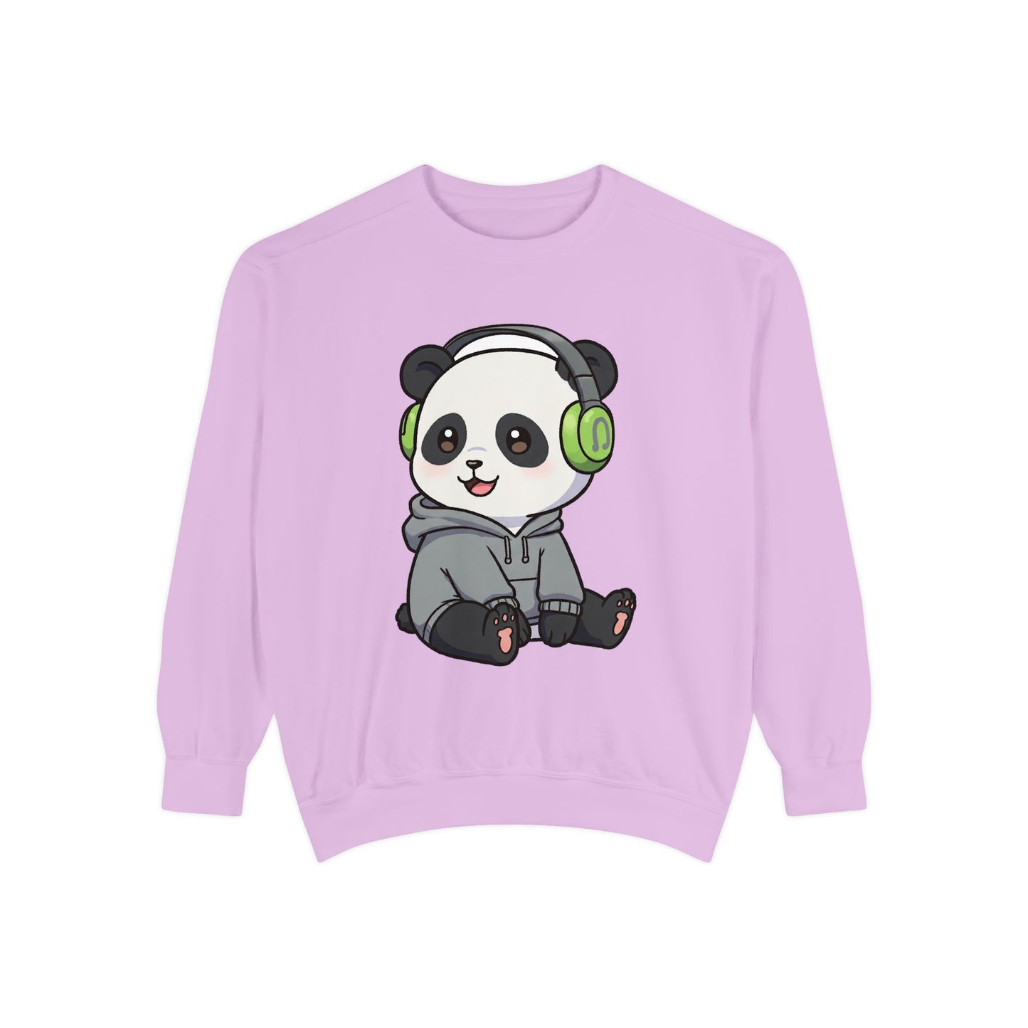 Cute Panda Graphic Sweatshirt - Cozy Unisex Wear for Animal Lovers