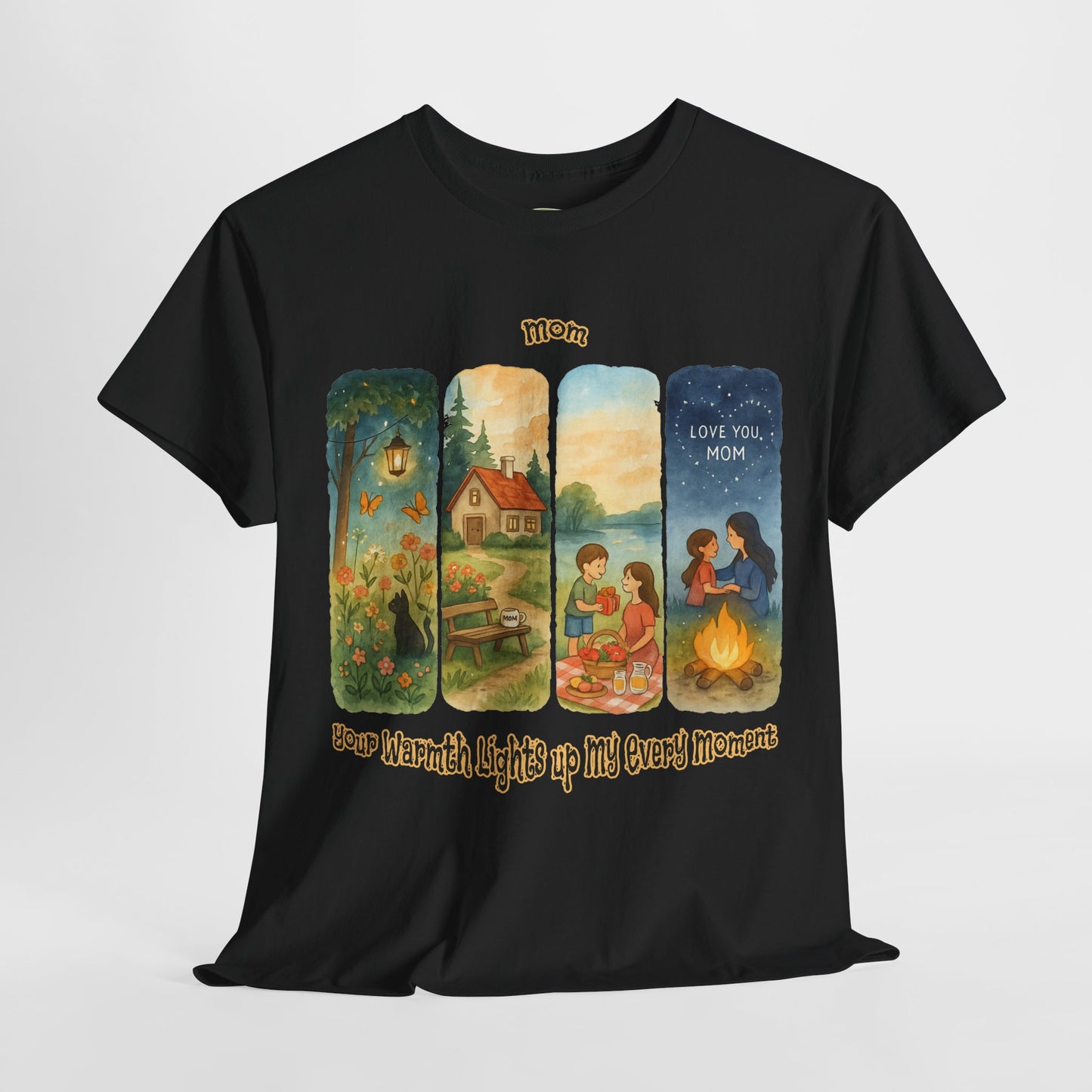 Mom Love Unisex Cotton Tee - Nostalgic & Heartwarming Gift for Mother's Day - Birthday Gift