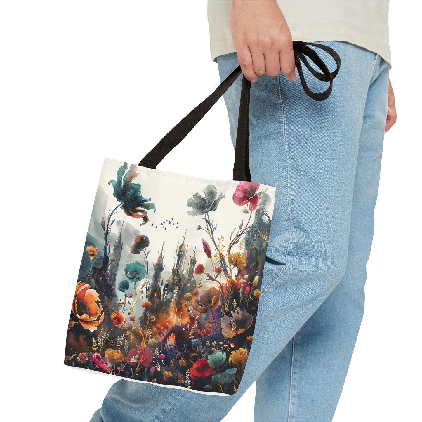 Nature and Castle Tote Bag - Two side print