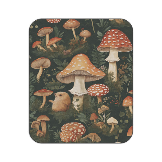 Mushroom Forest Picnic Blanket - Cozy Outdoor Blanket for Nature Lovers