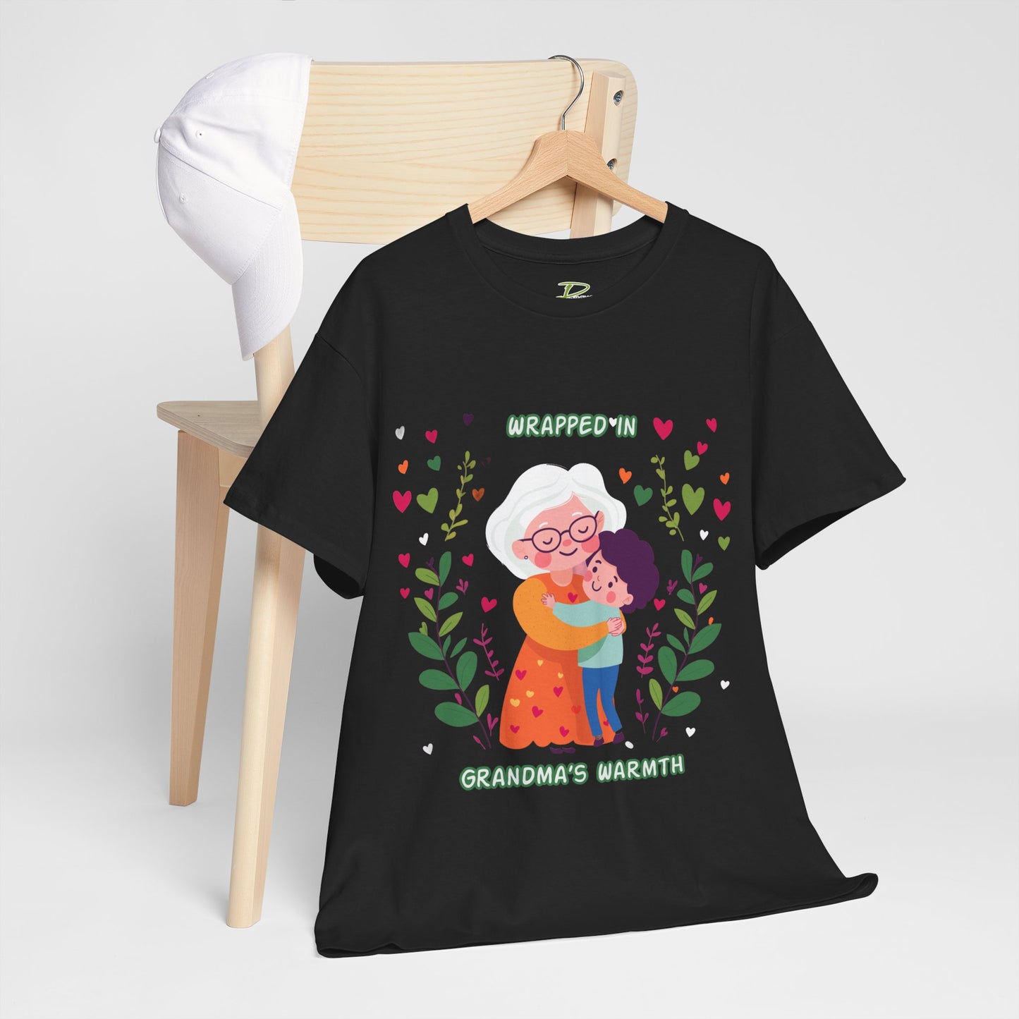 Grandma's Love Heavy Cotton Tee - Heartfelt Family Connection T-Shirt