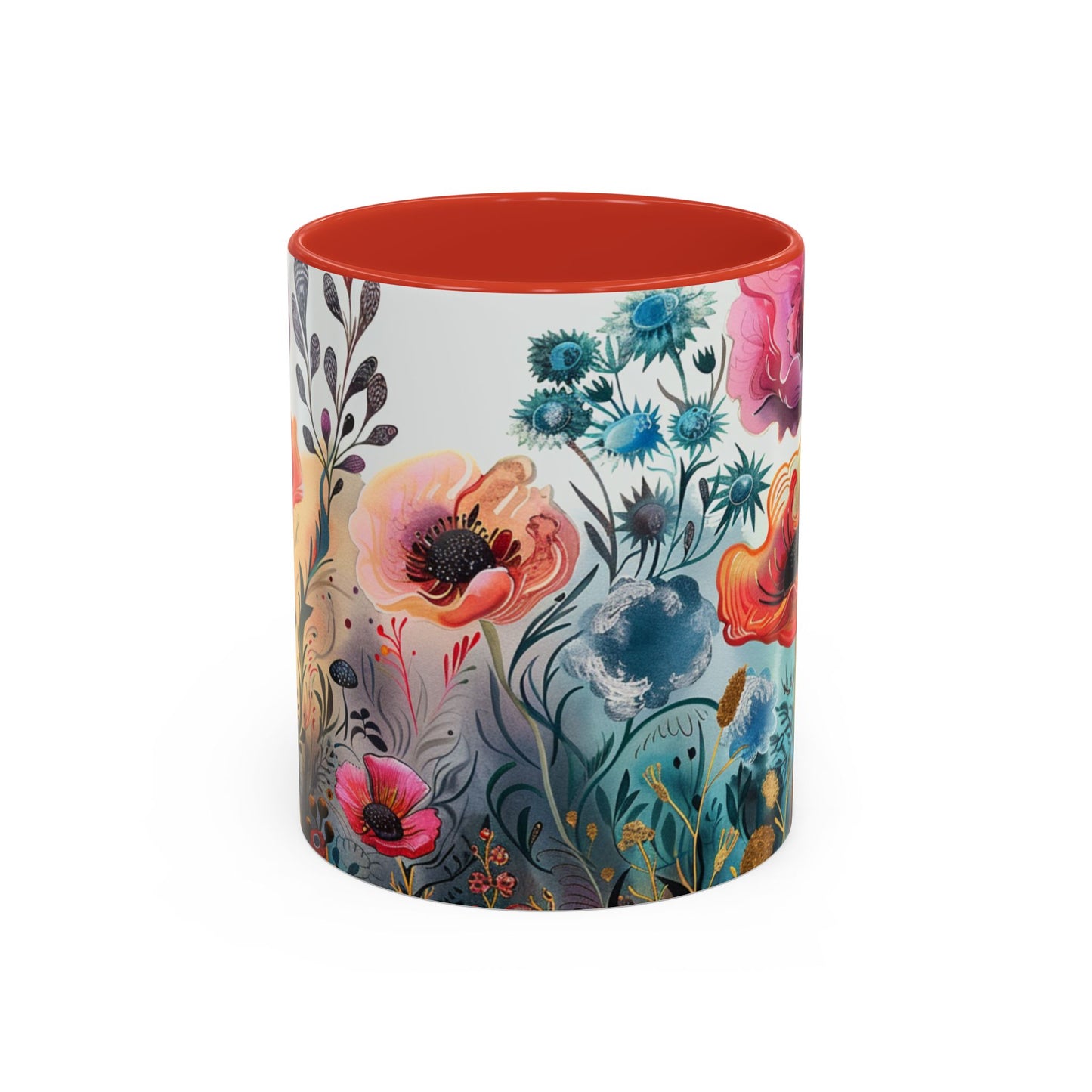 Accent Watercolor Coffee Mug, (11, 15oz)