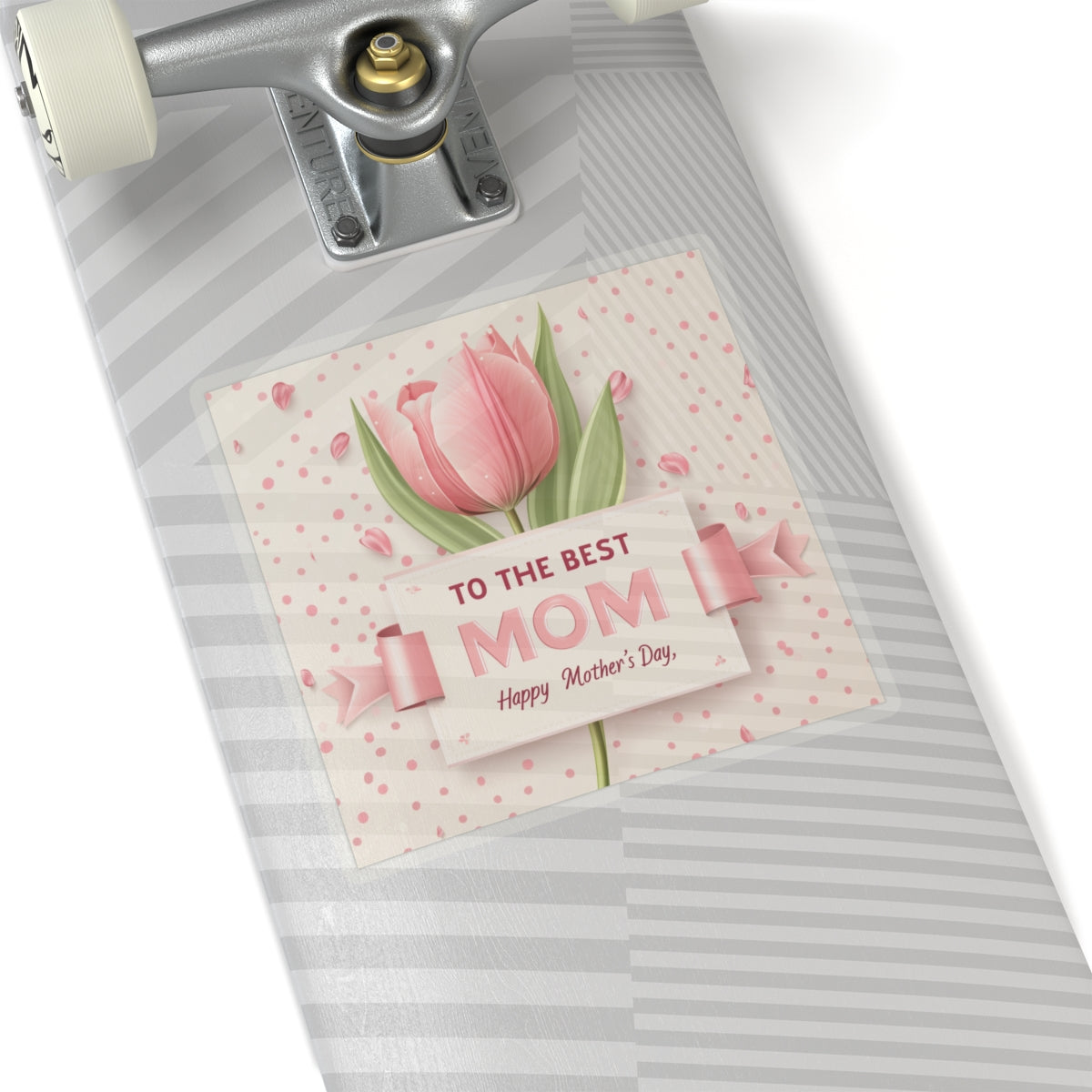 Mother's Day Kiss-Cut Stickers - To The Best Mom Floral Design