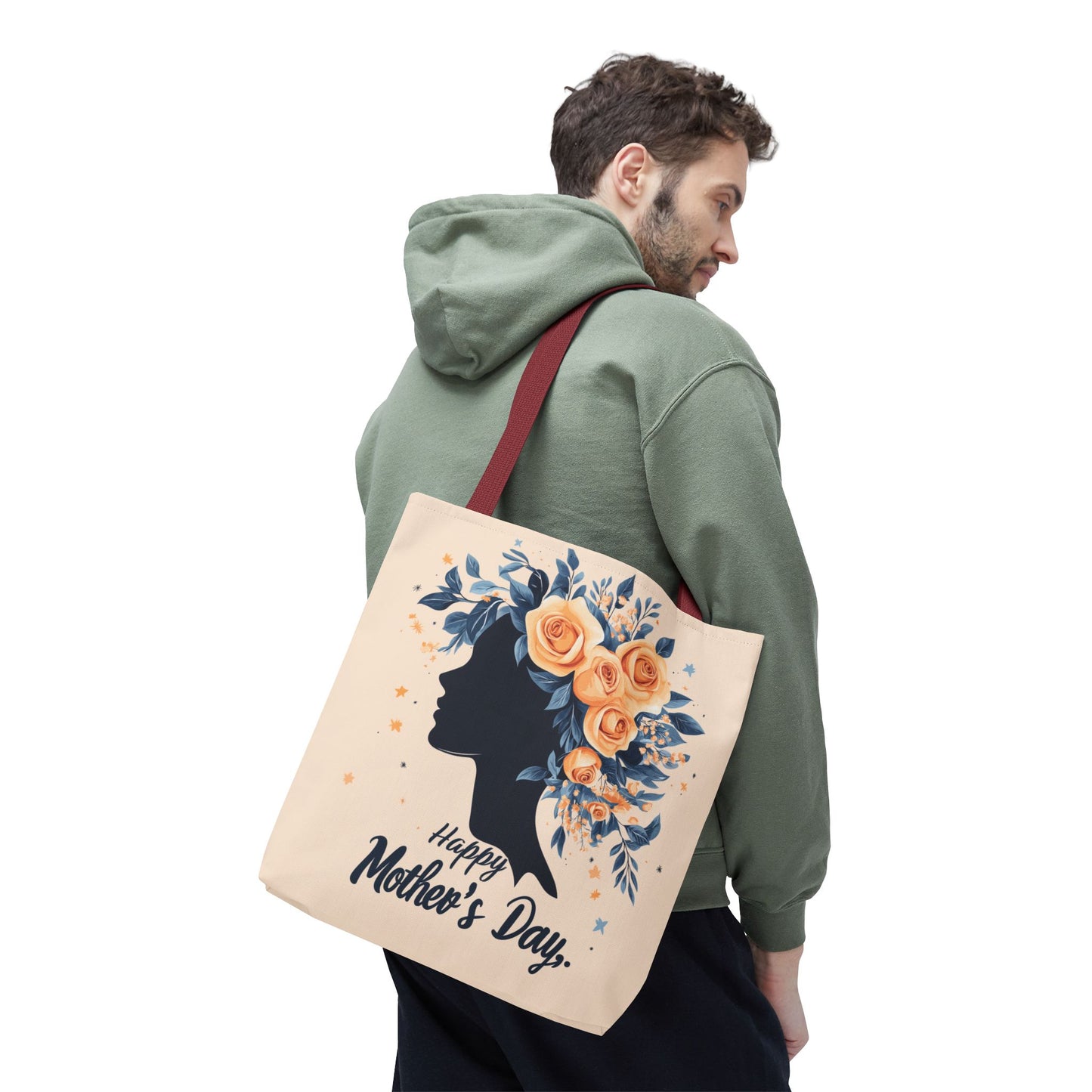 Happy Mother's Day Floral Tote Bag – Perfect Gift for Moms and Caregivers