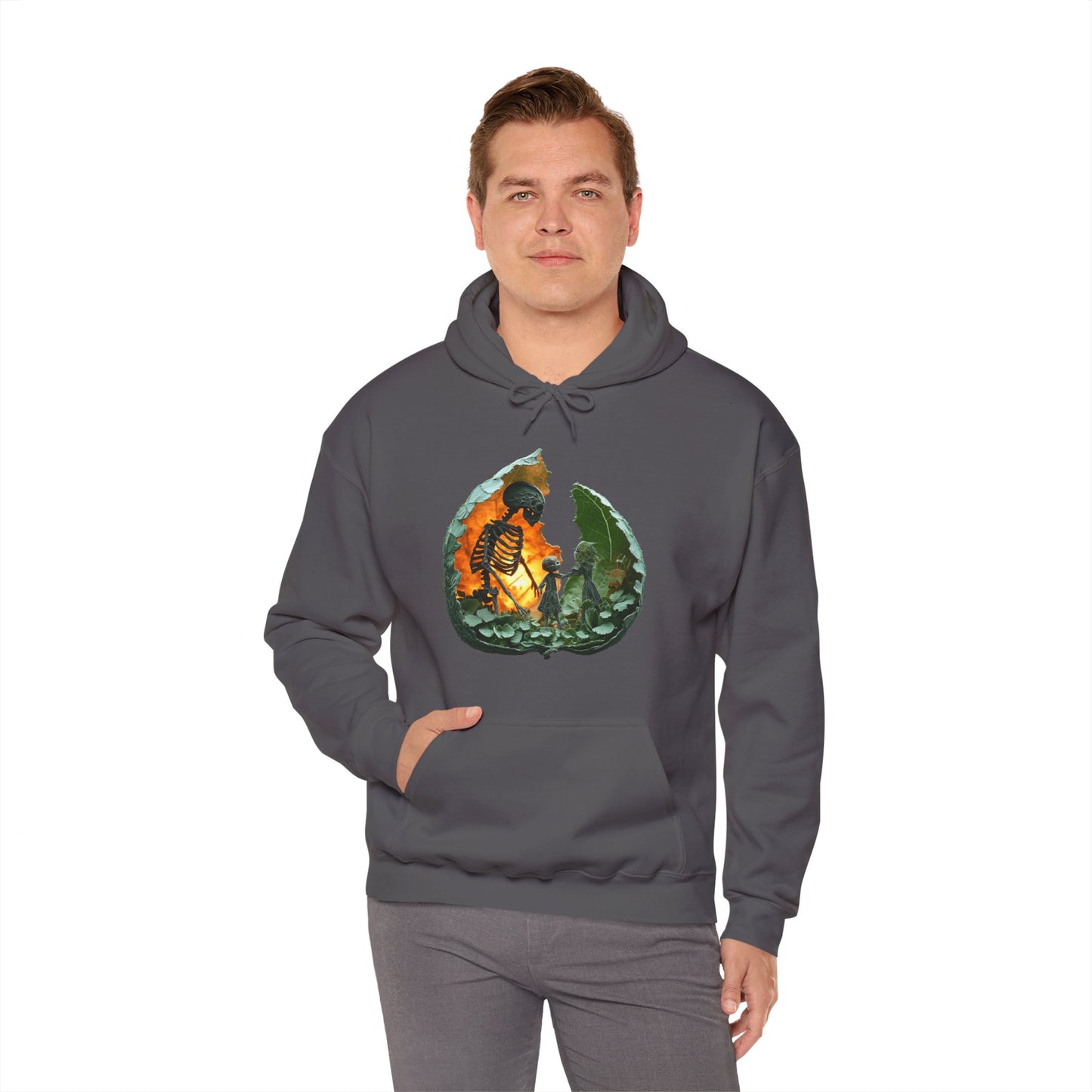 Unisex Heavy Blend™ Hooded Sweatshirt - Skeleton Design Hoodie