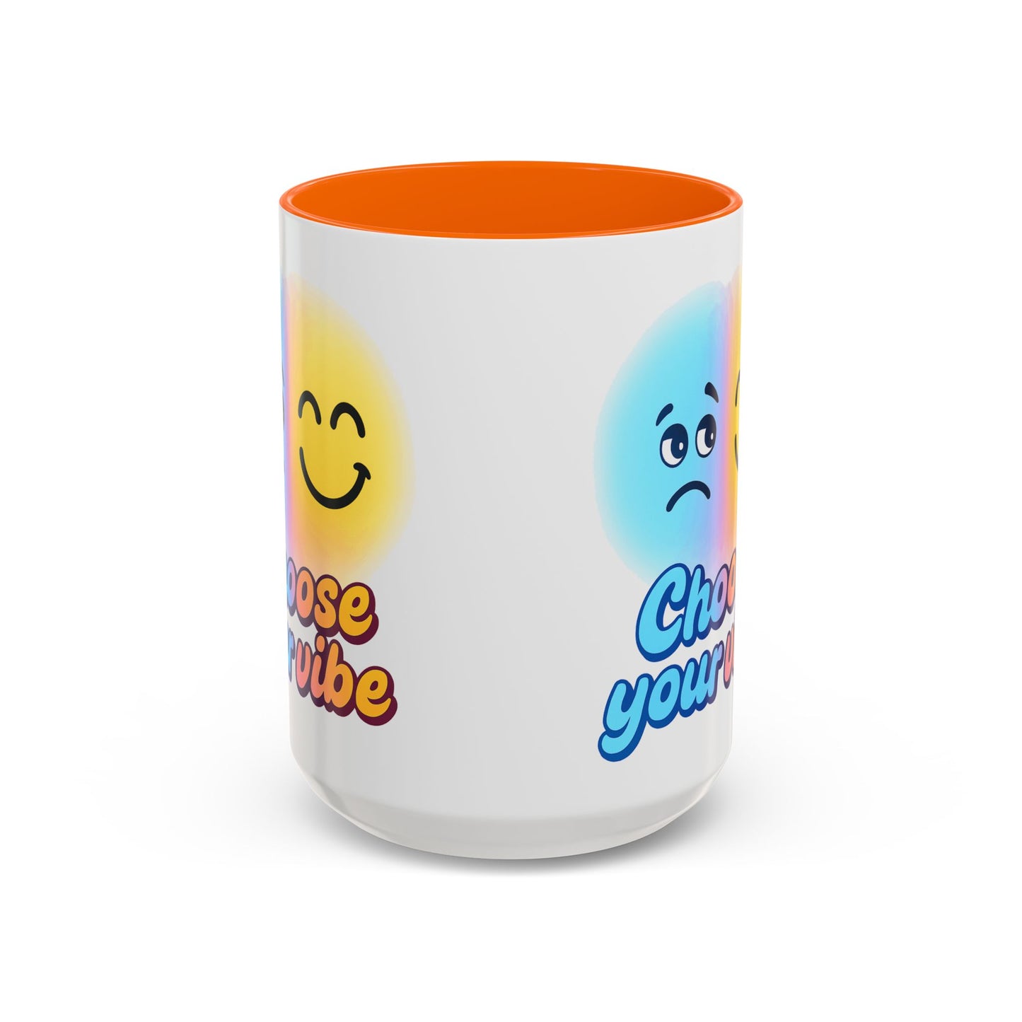 Choose Your Vibe Coffee Mug - Fun Accent Mug for Positive Energy, Happy Mood Gifts, Coffee Lovers, Unique Cup for Home or Office